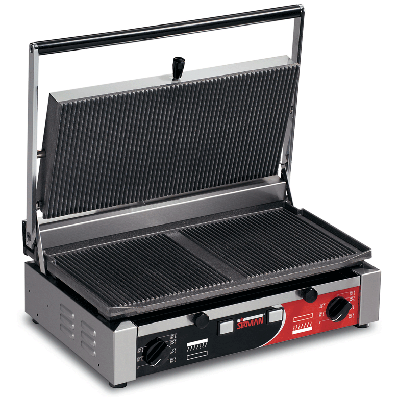 Doppel-Kontaktgrill mit gerillten Platten – Kleingeräte