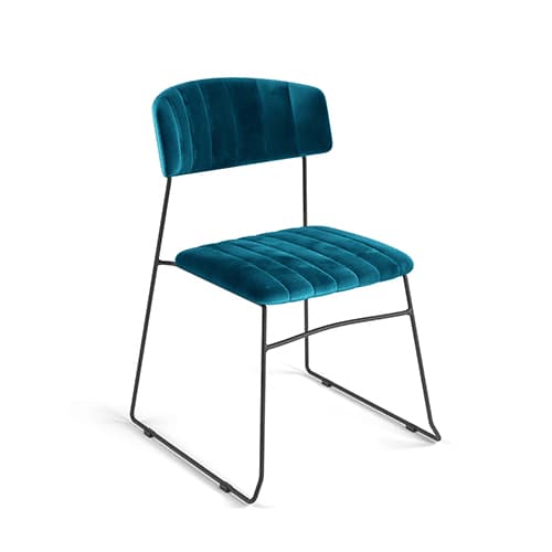 Amarillo Stapelstuhl - Grüner Samt