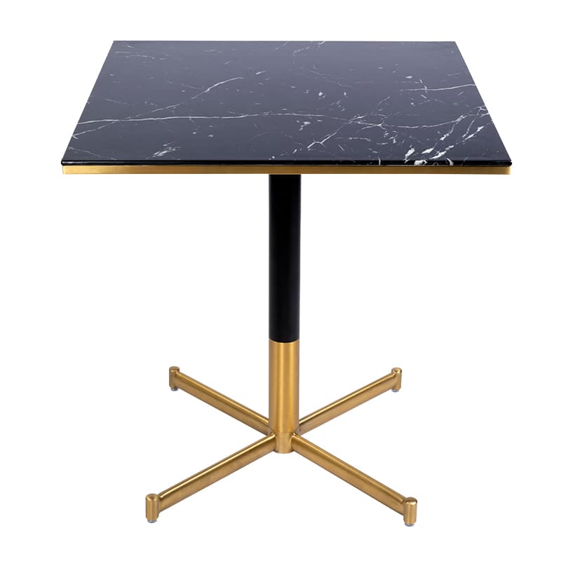 Lemac Tisch Glas Marmor - Schwarz