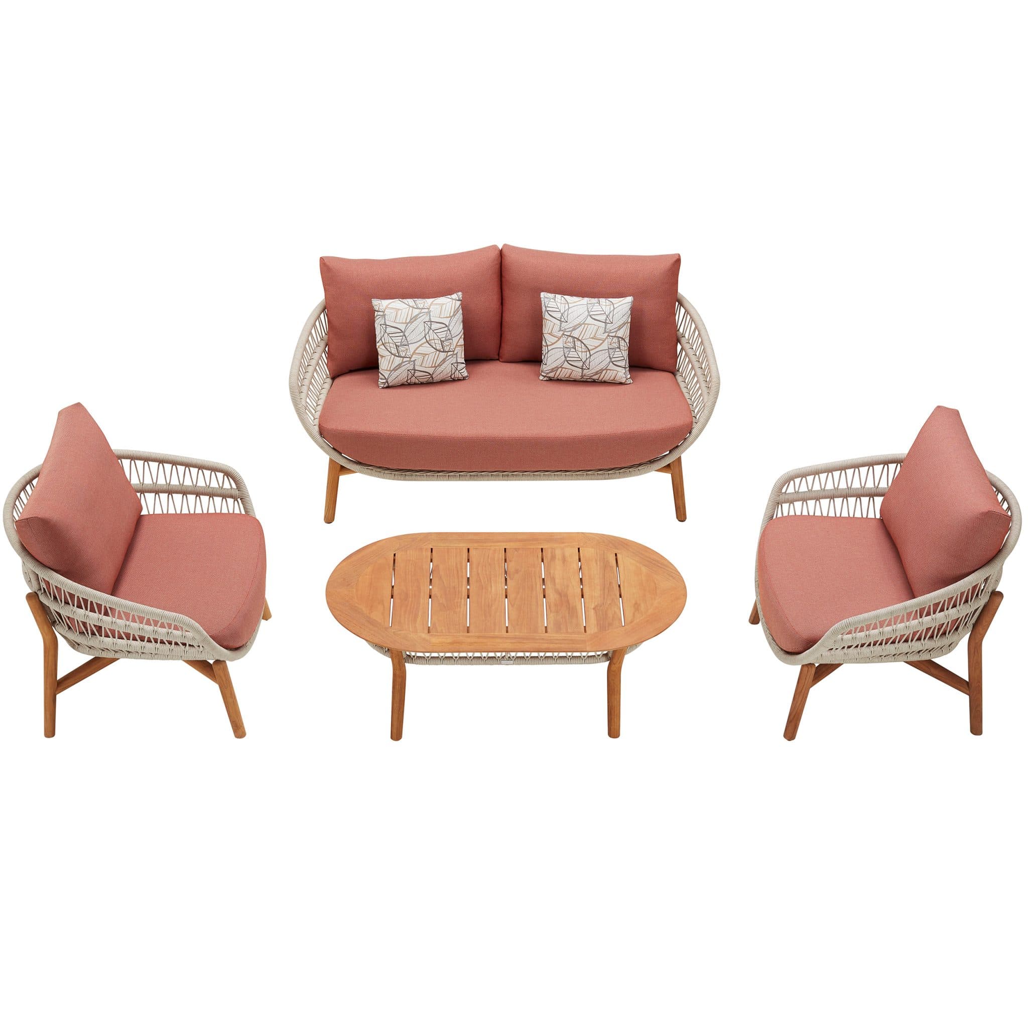 Vasca Lounge Set | 2-Sitzer - Rot
