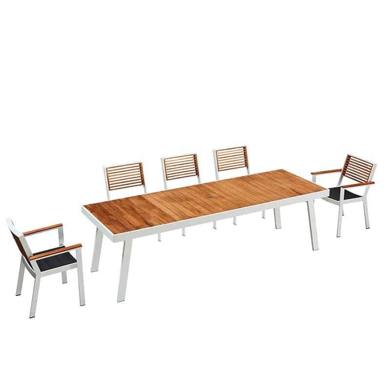 York Dining Weiß Schwarz | 11-teilig