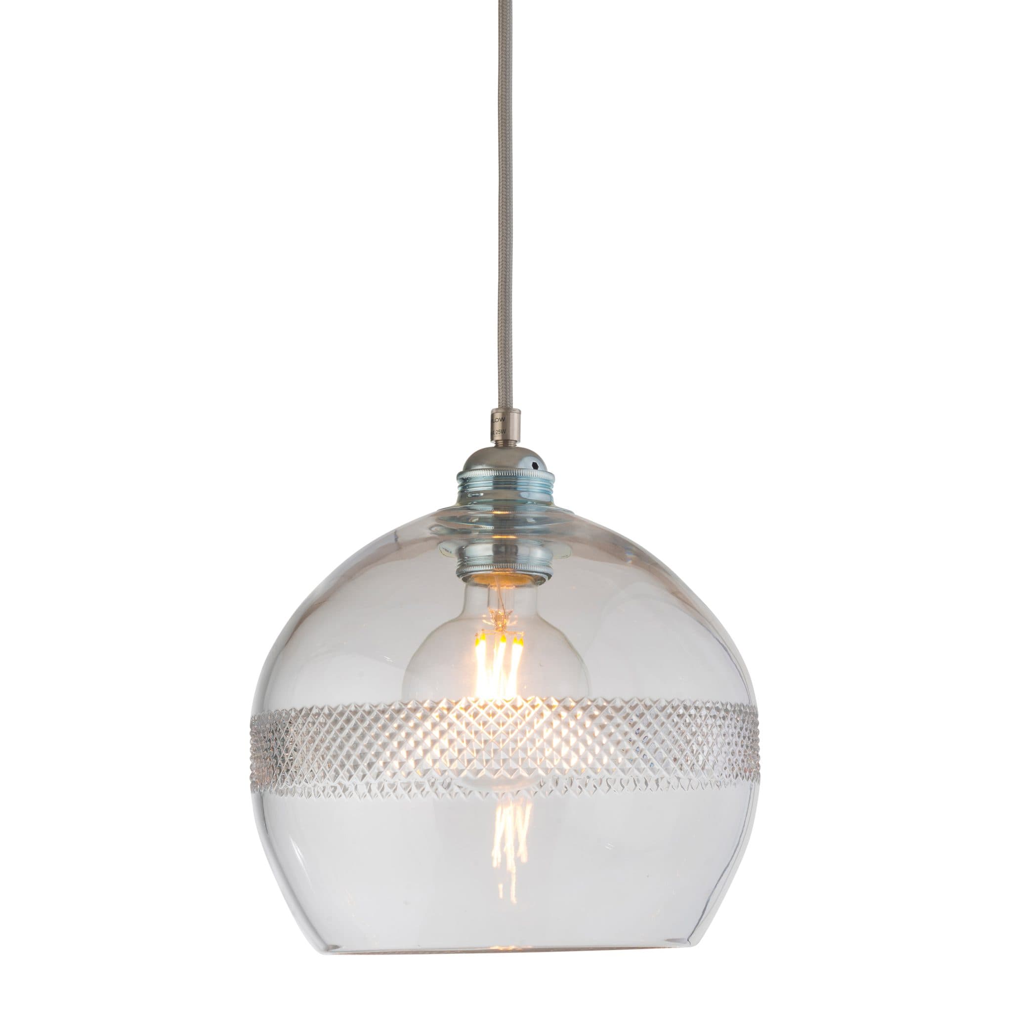 Rowan Crystal Check Medium Stripe Pendelleuchte Ø15,5 / Ø22