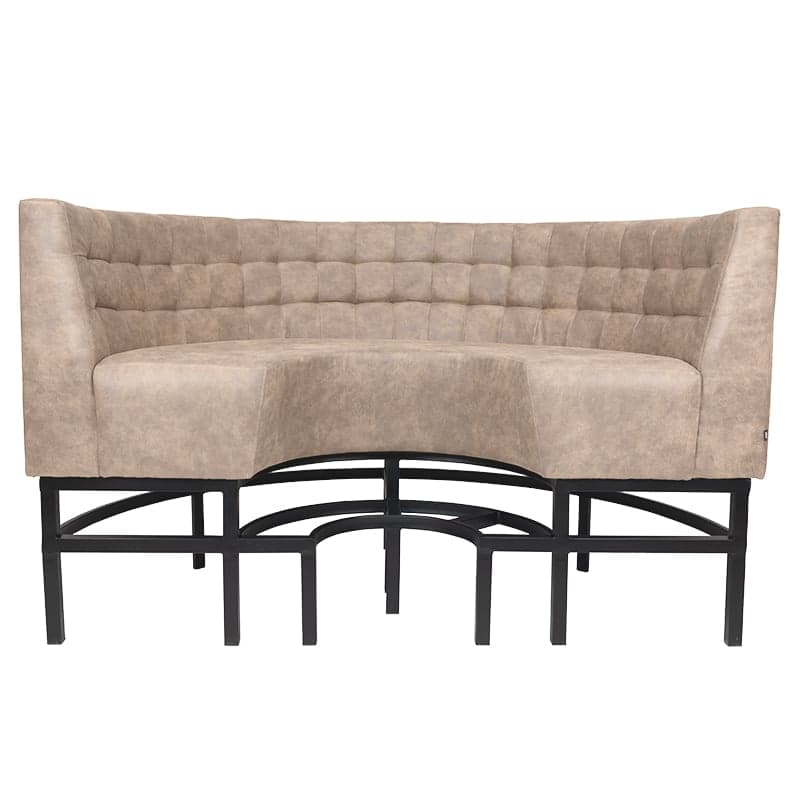 Viggo Bank Hoch - 1/2 Rund - Creme