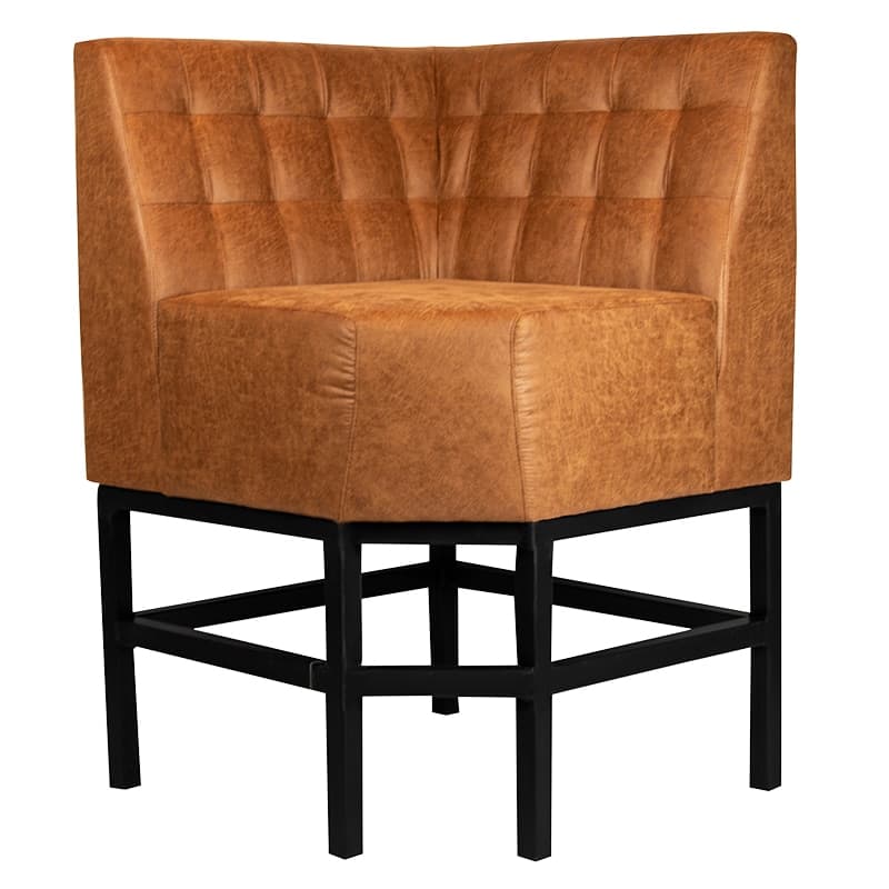 Viggo Bank Hoch - Ecke - Cognac