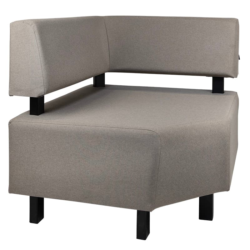 Ibiza Terrassenbank - Eckelement - Taupe