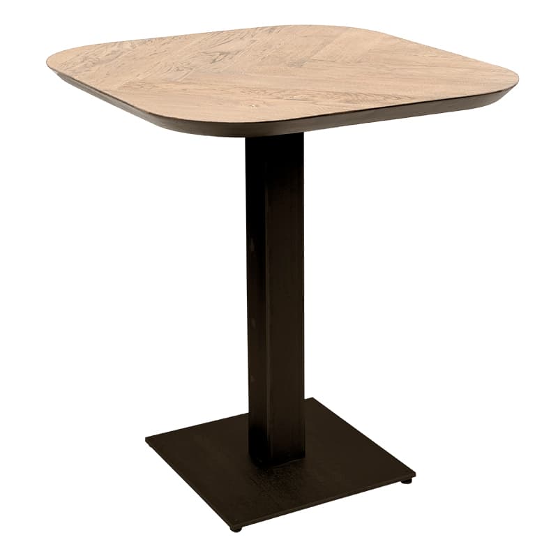 Tischplatte Fischgrätenmuster Natur Weiß - 60x70cm - Eiche