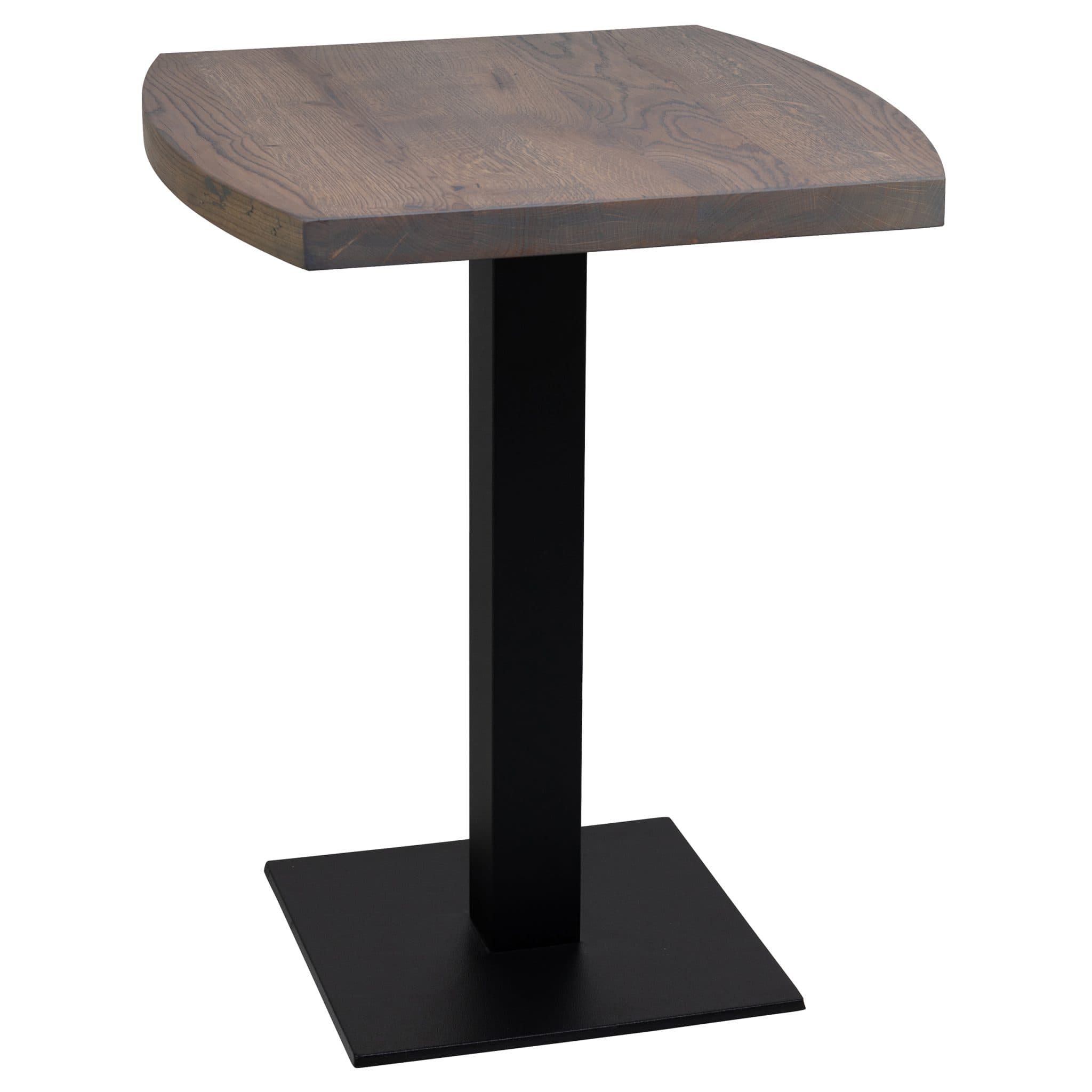 Tischset - Rivas Gestell + Massive Eiche Platte Dänisch Oval - Slat Grey