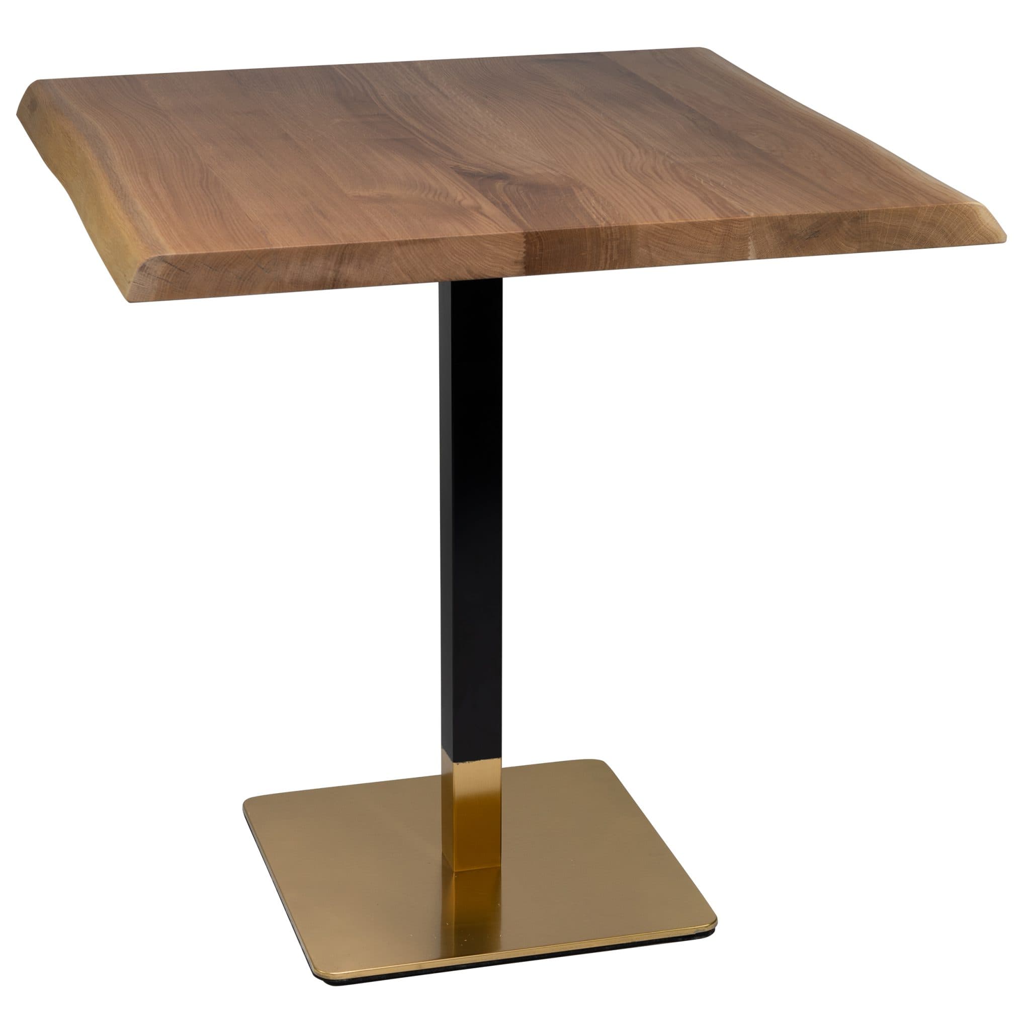 Tischset - Dados Gestell + Massives Eichenholz (Baumkante)