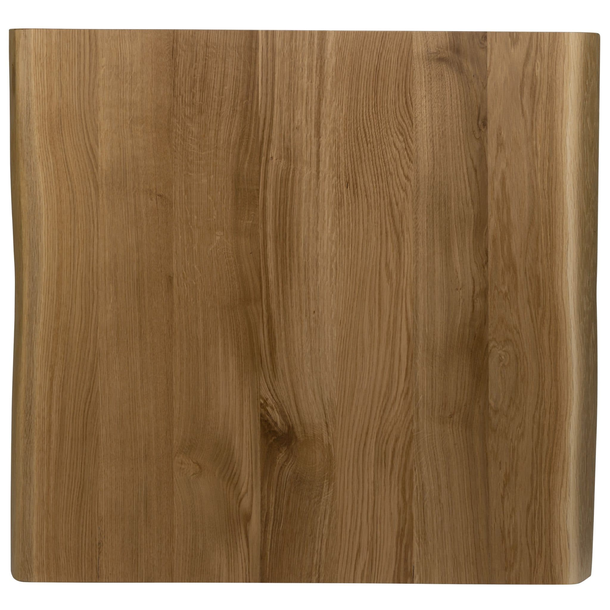 Massive Eiche Tischplatte - 40mm - Baumkante Tree - Natural