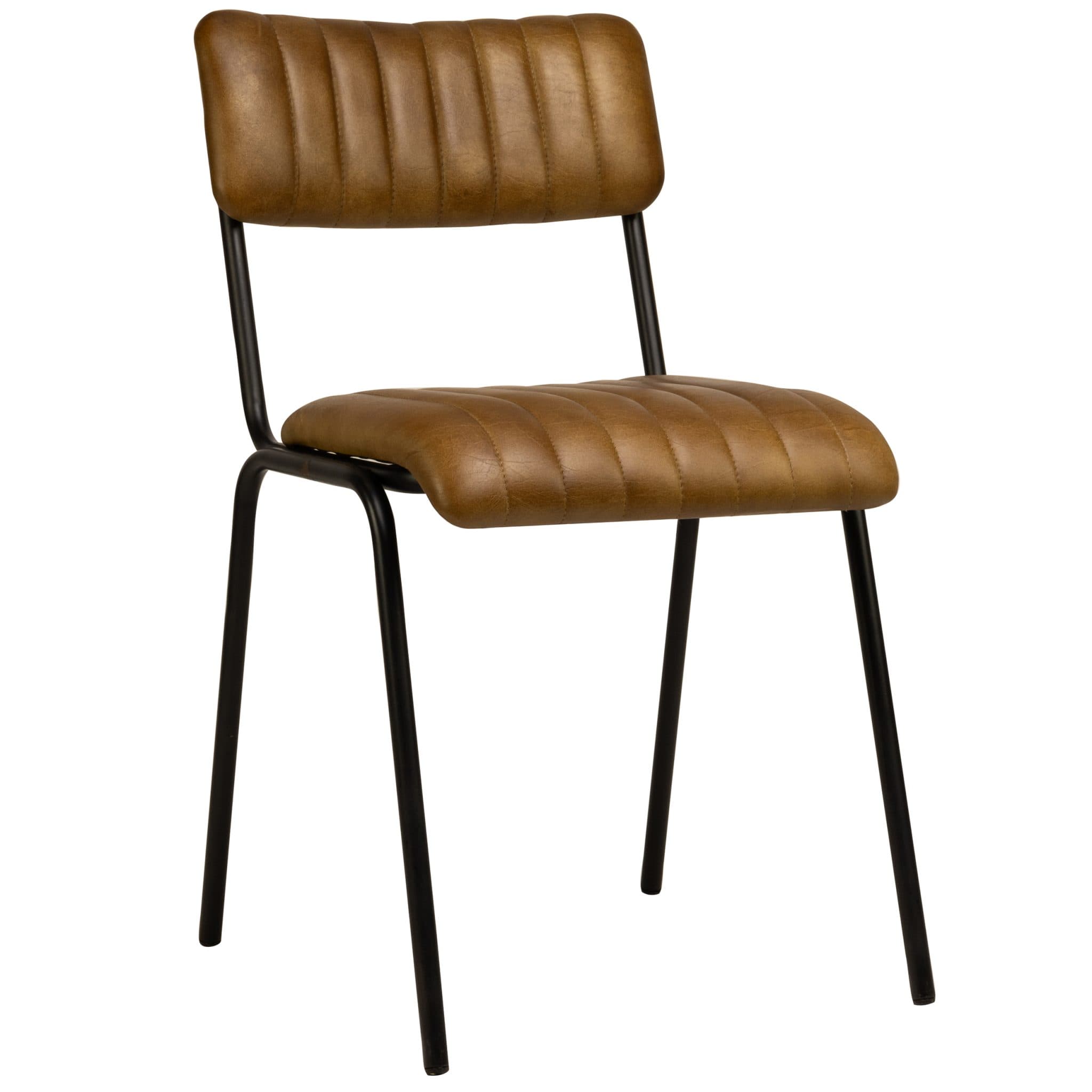 Jenson Stuhl - Cognac Leder