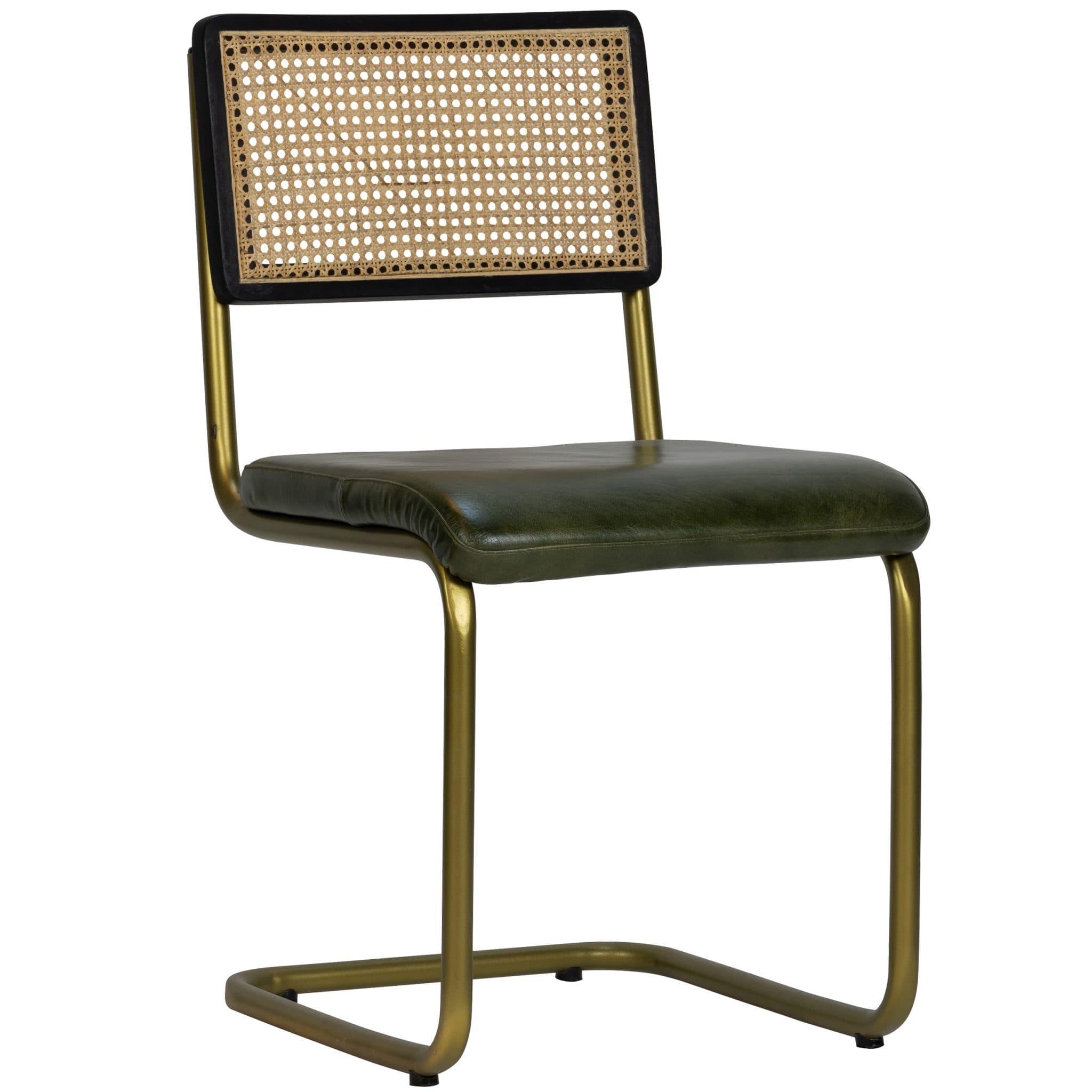 Jayden Stuhl - Grün Leder