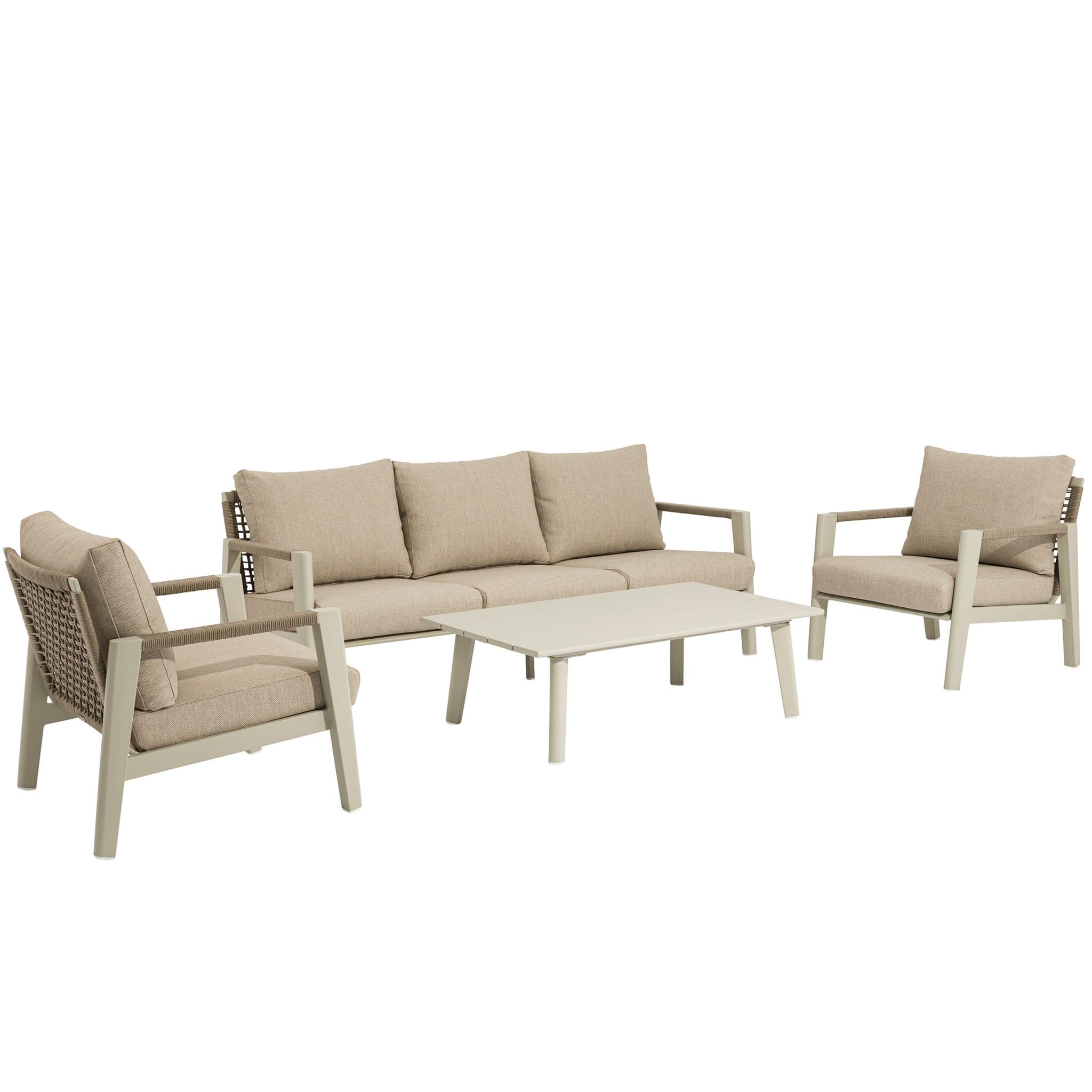 Hana Lounge Set - Beige | 4-teilig