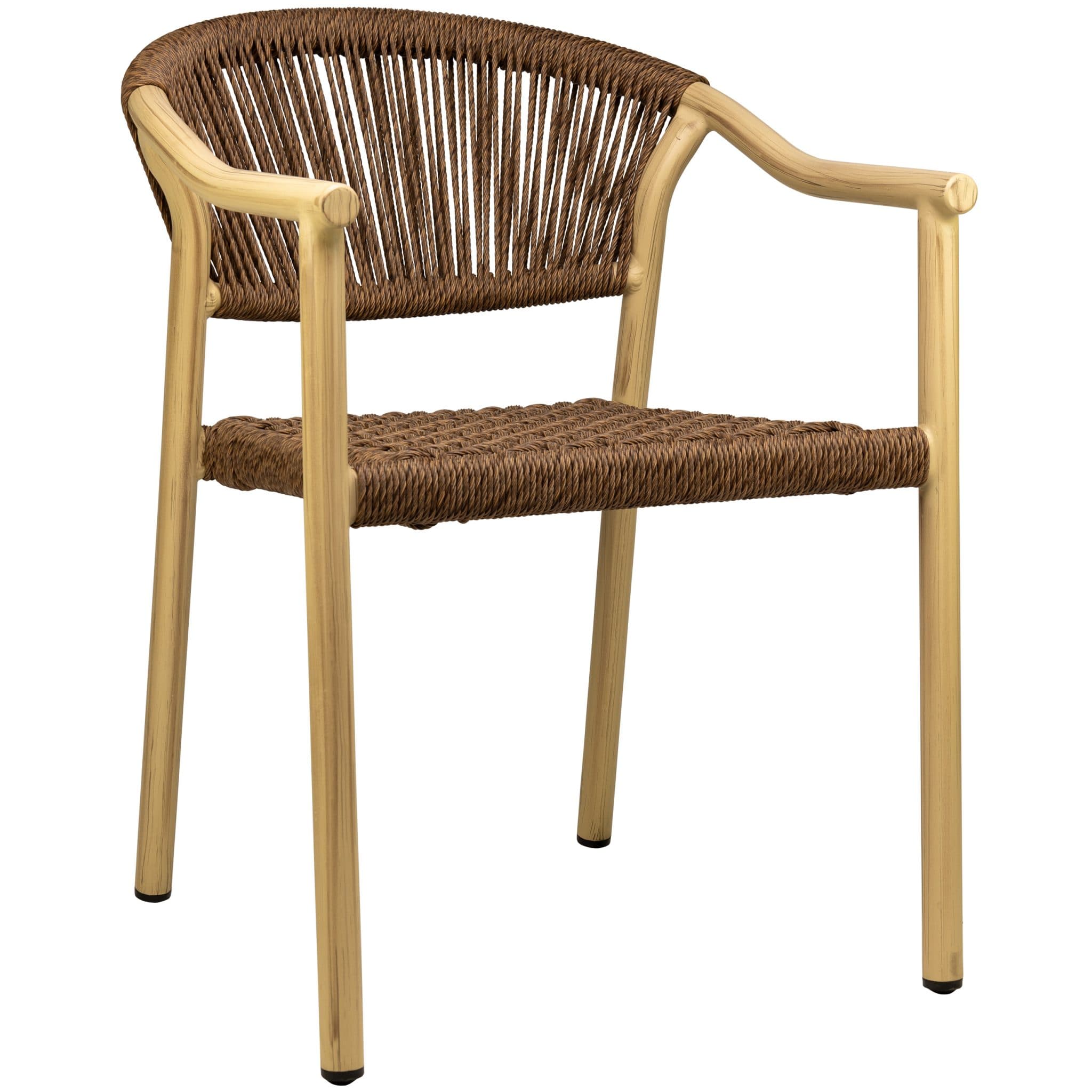 Jaxon Terrassenstuhl - Eiche/Braun