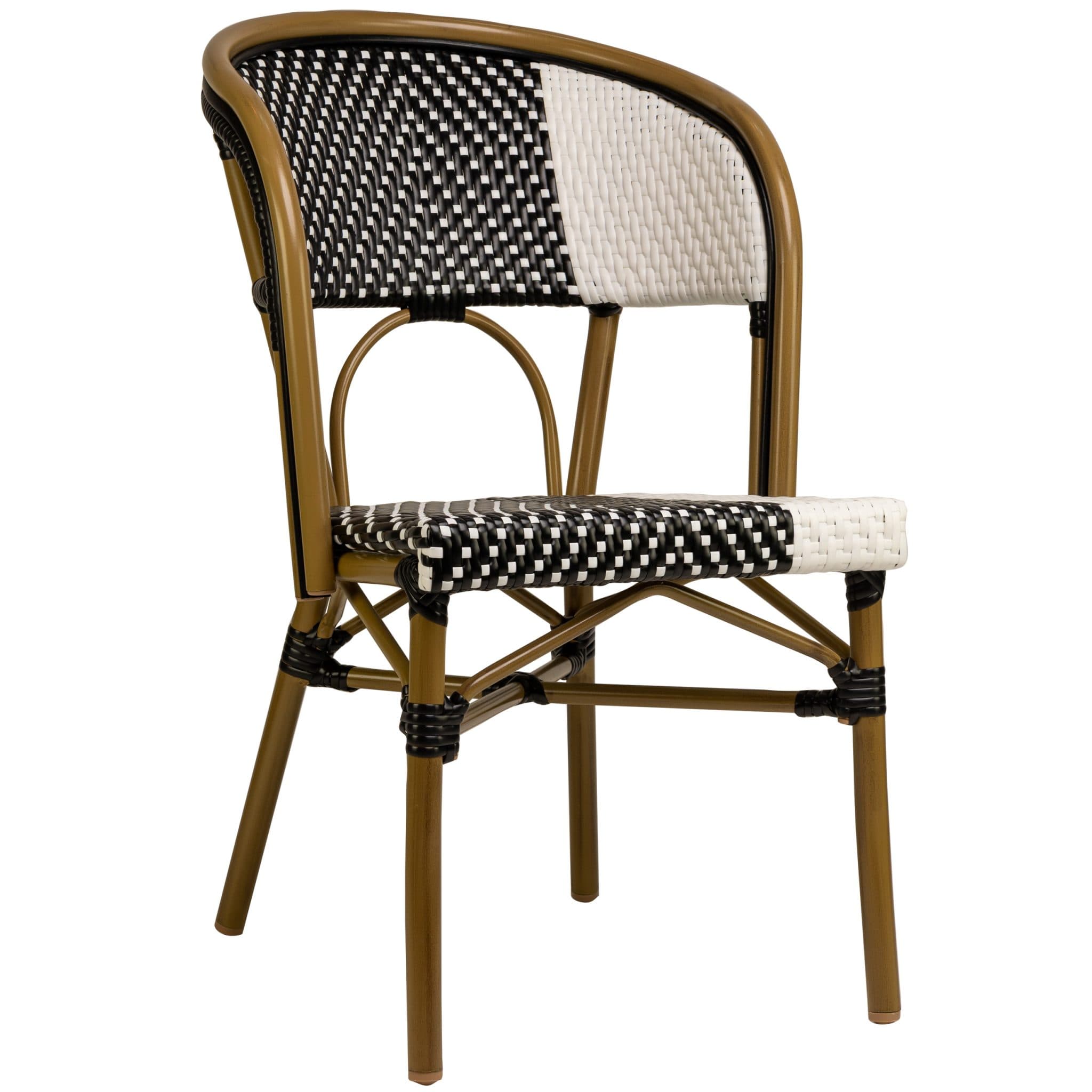 Santa Cruz Terrassenstuhl - Schwarz/Weiß