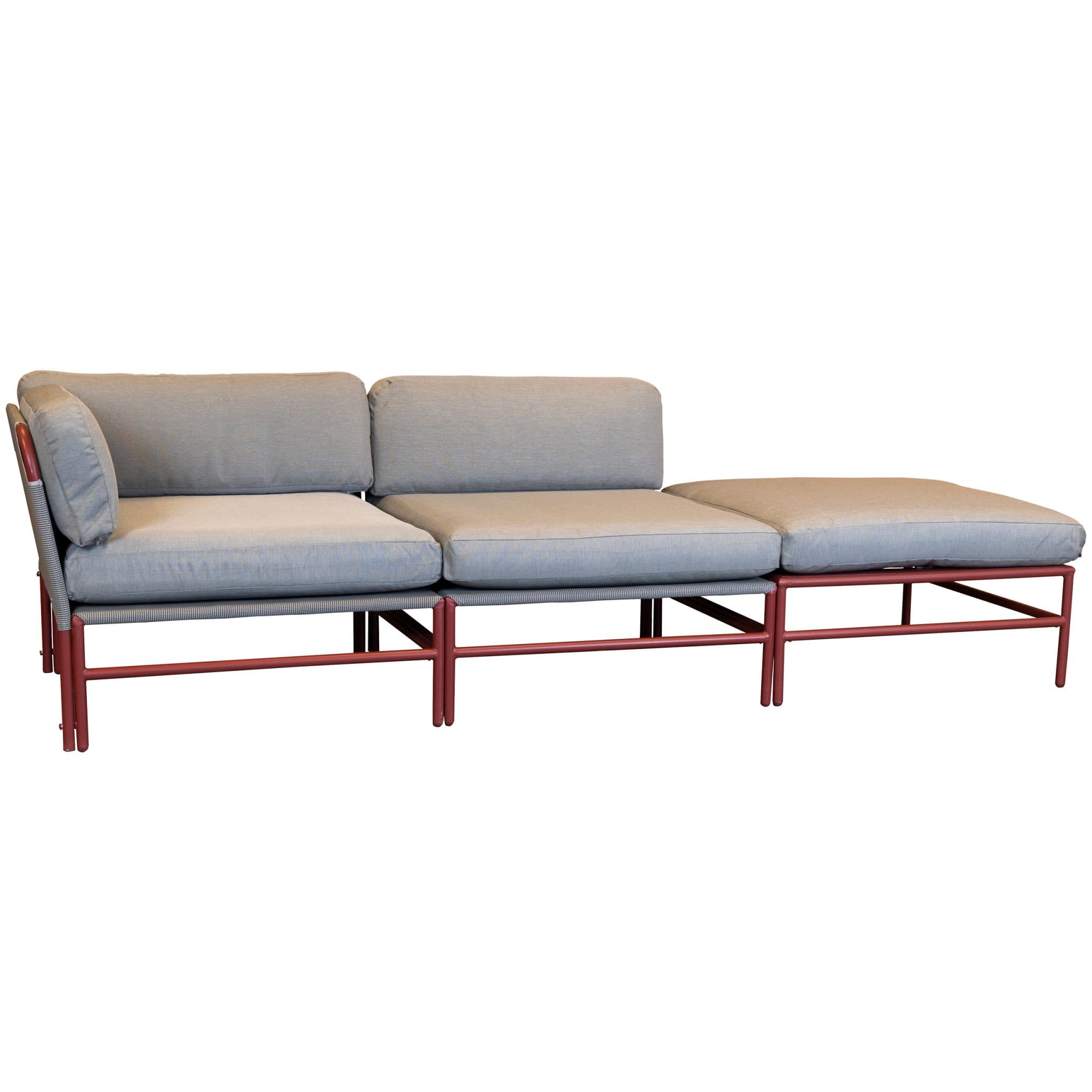 Tresi Loungeset - Bordeaux | 3-teilig