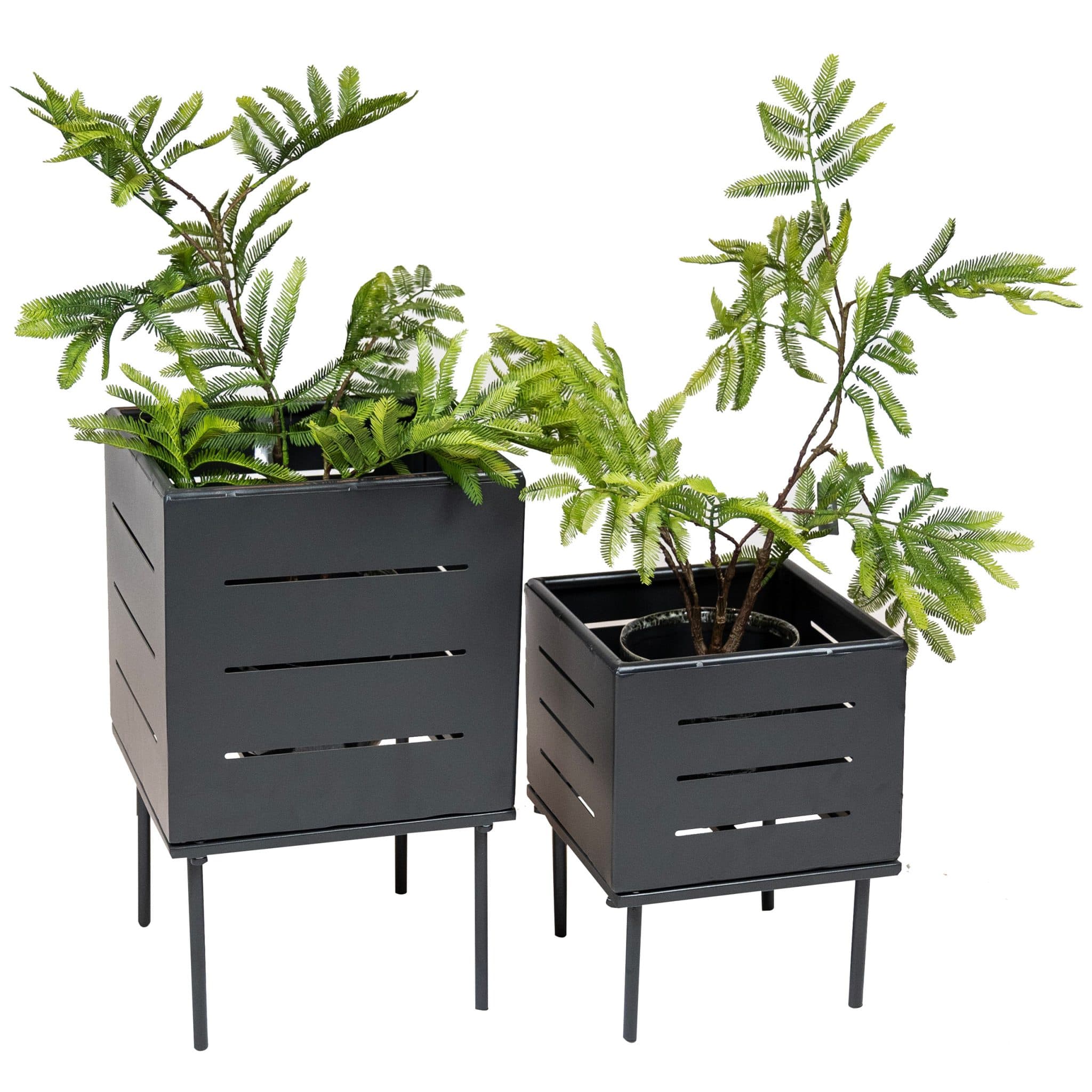 Nowa Pflanzgefäß-Set - Anthrazit