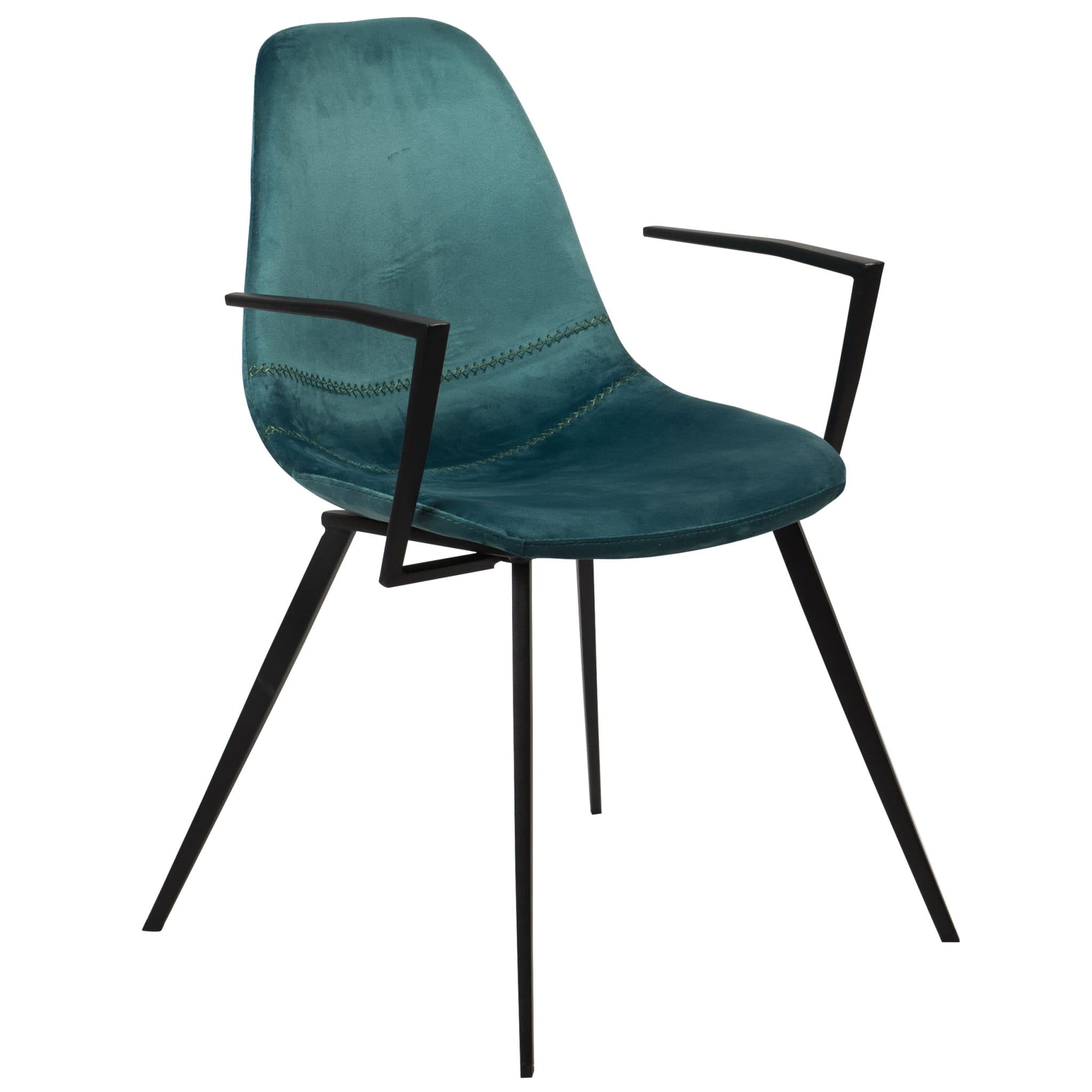 Willow Armstuhl - Grün Samt