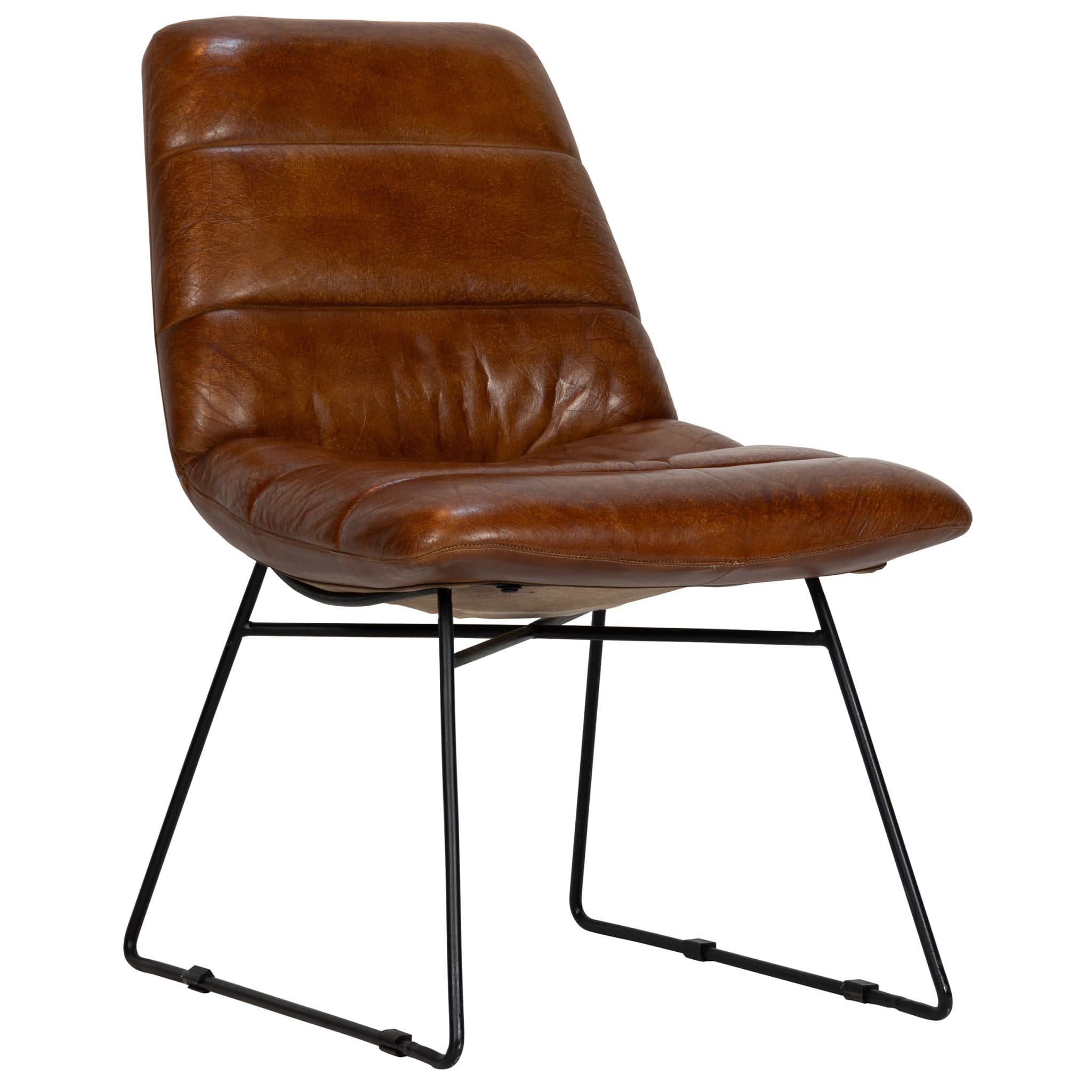 Jorick Sessel - Cognac Leder