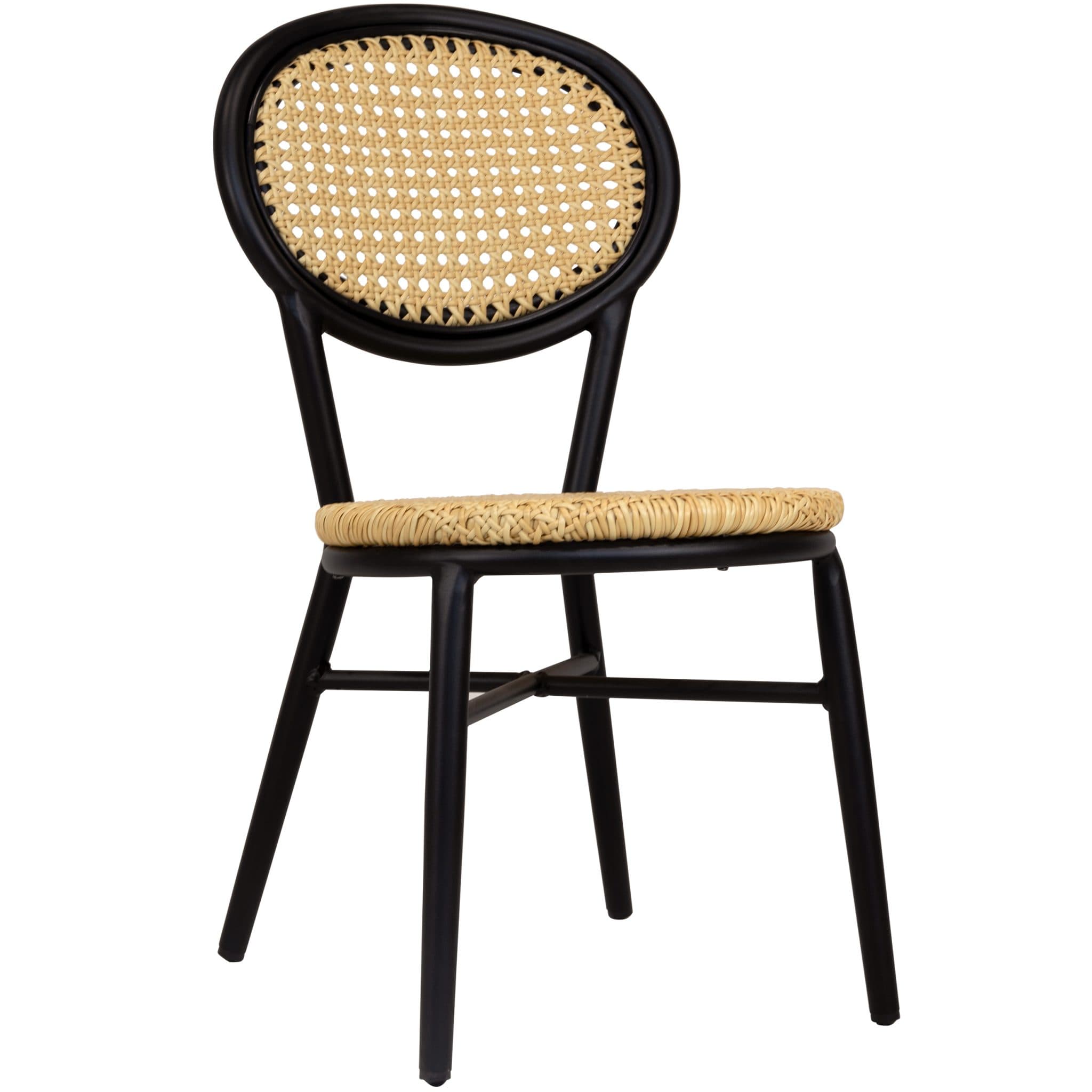 Alec Terrassenstuhl - Schwarz/Beige