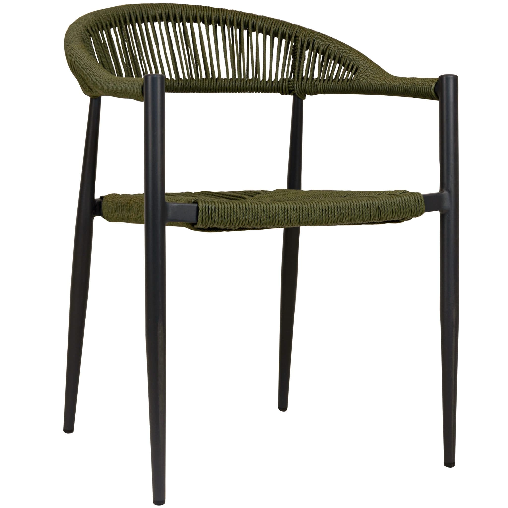 Jonah Terrassenstuhl - Charcoal/Olivgrün