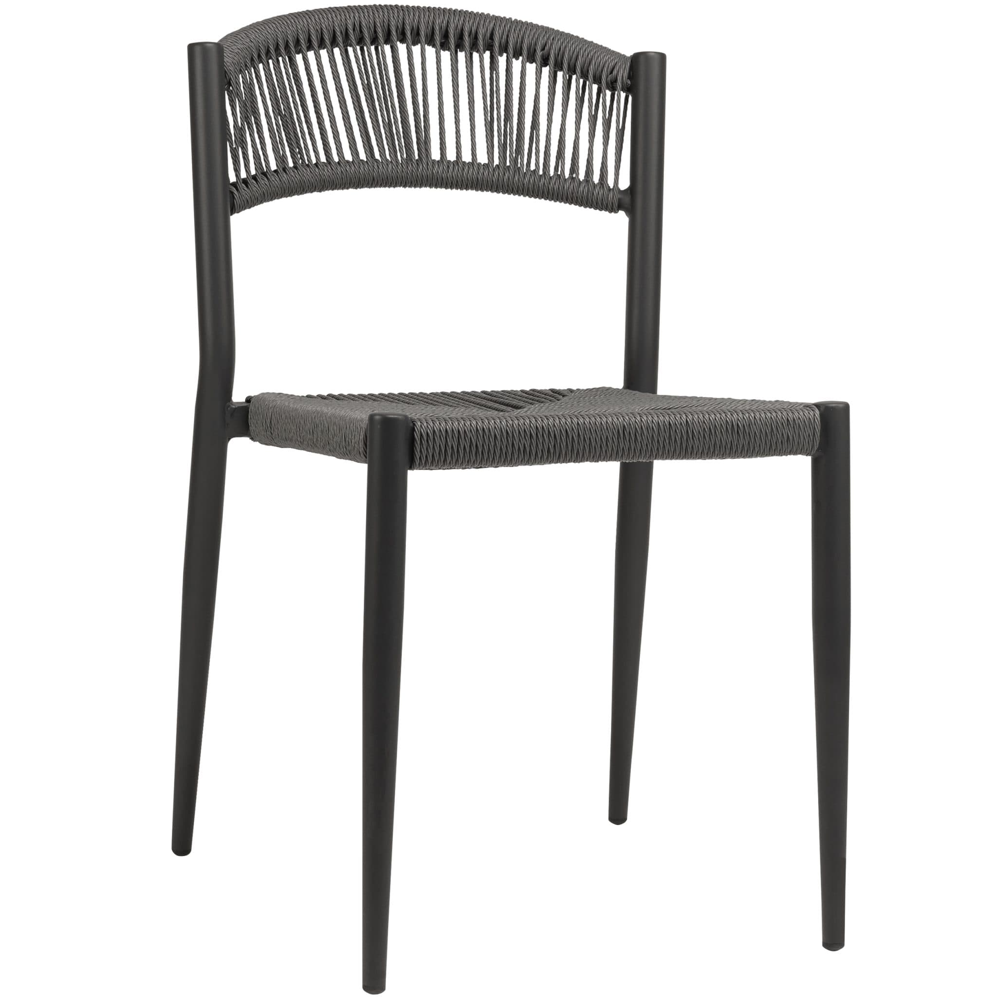 Jonah Terrassenstuhl ohne Armlehne- Charcoal/Anthrazit