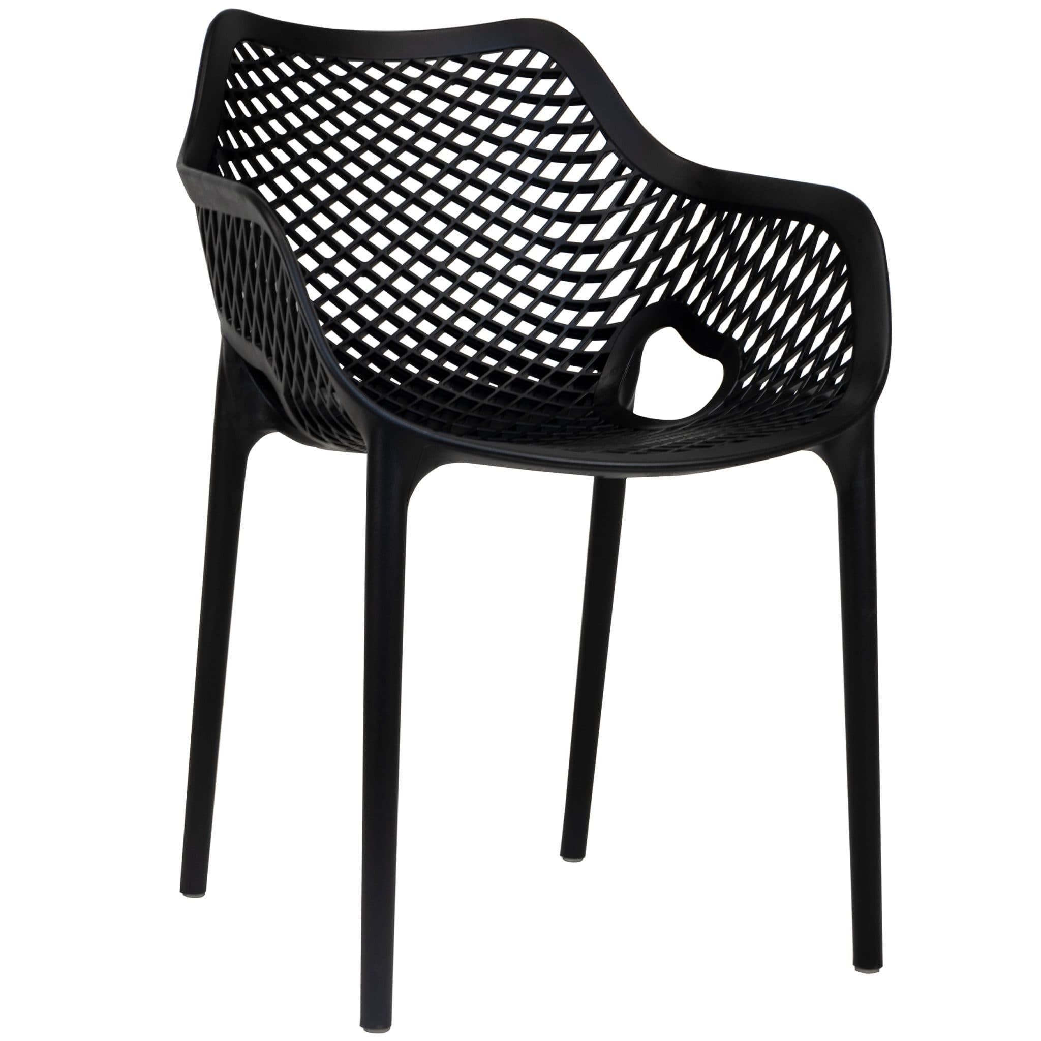 Air-A Terrassenstuhl - Schwarz