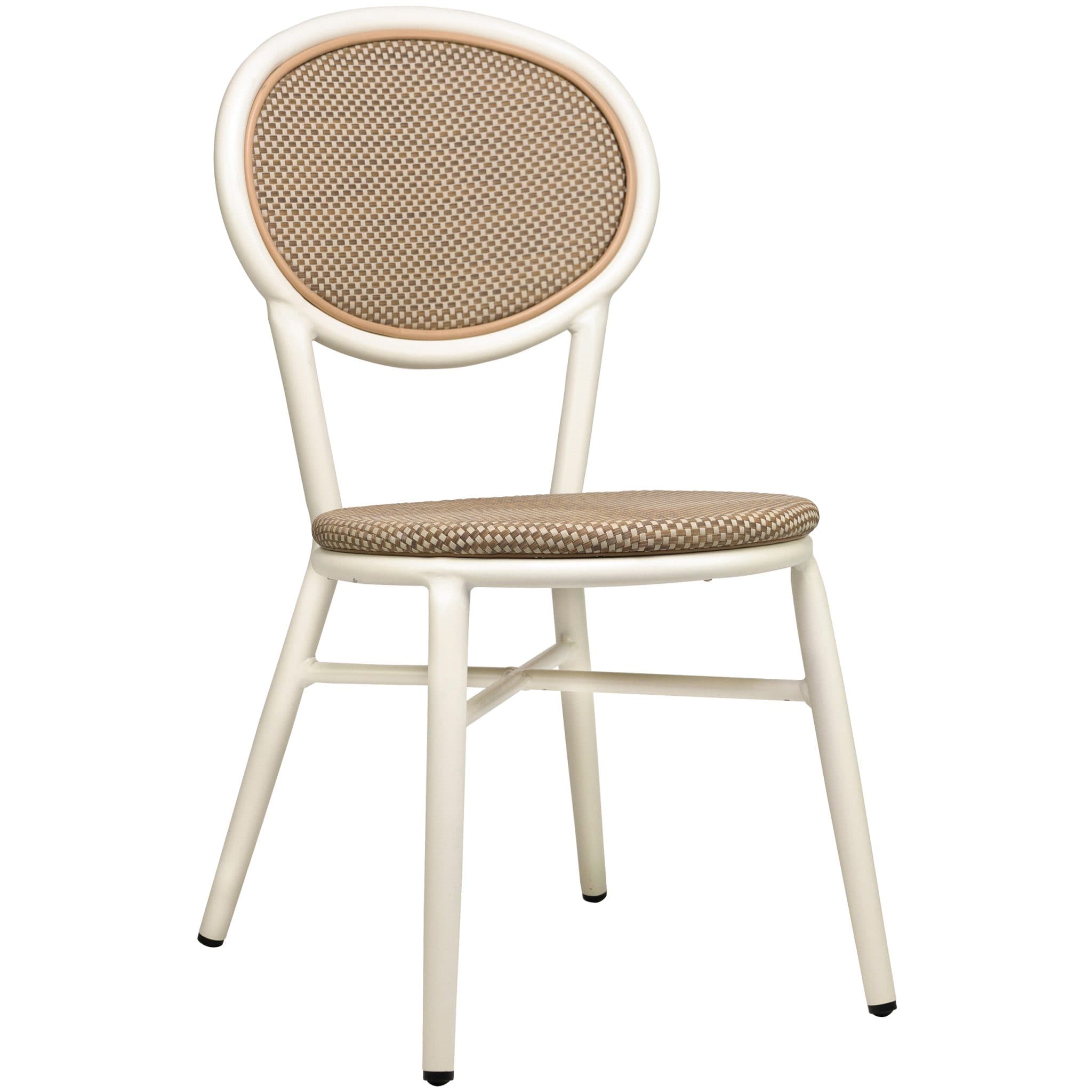 Jay Terrassenstuhl - Weiß/Sand