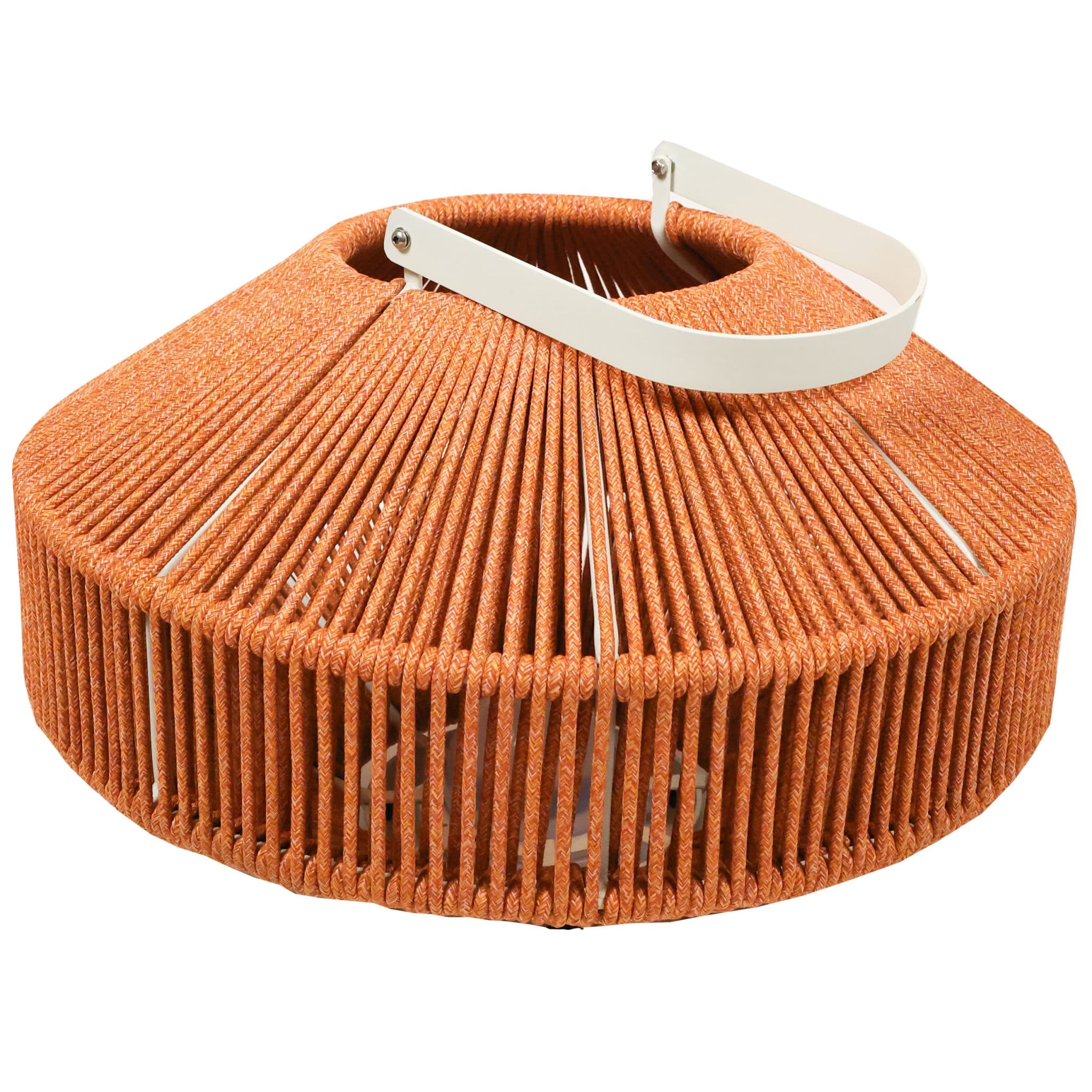 Luna Groß Laterne Led - Weiß/Ocker