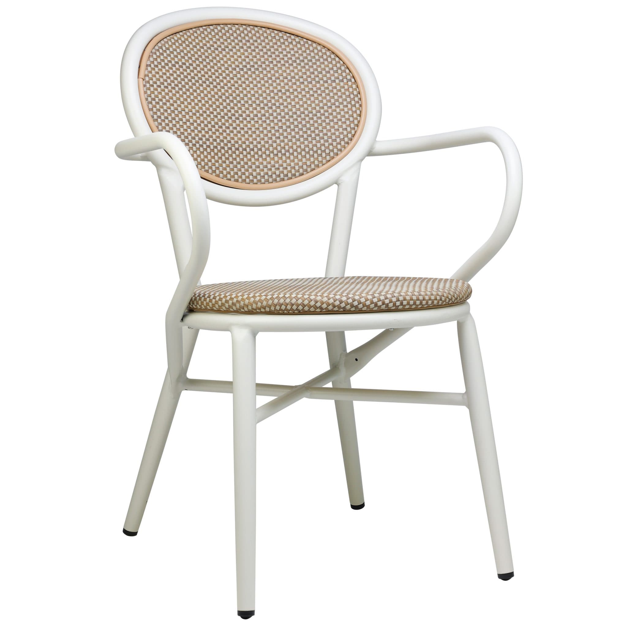 Jaya Terrassenstuhl - Weiß/Sand