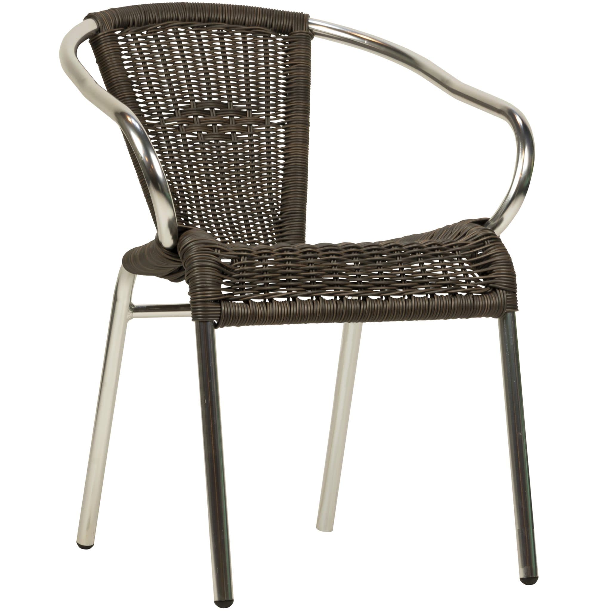 Kannet Terrassenstuhl - Kaffee Mix/Aluminium