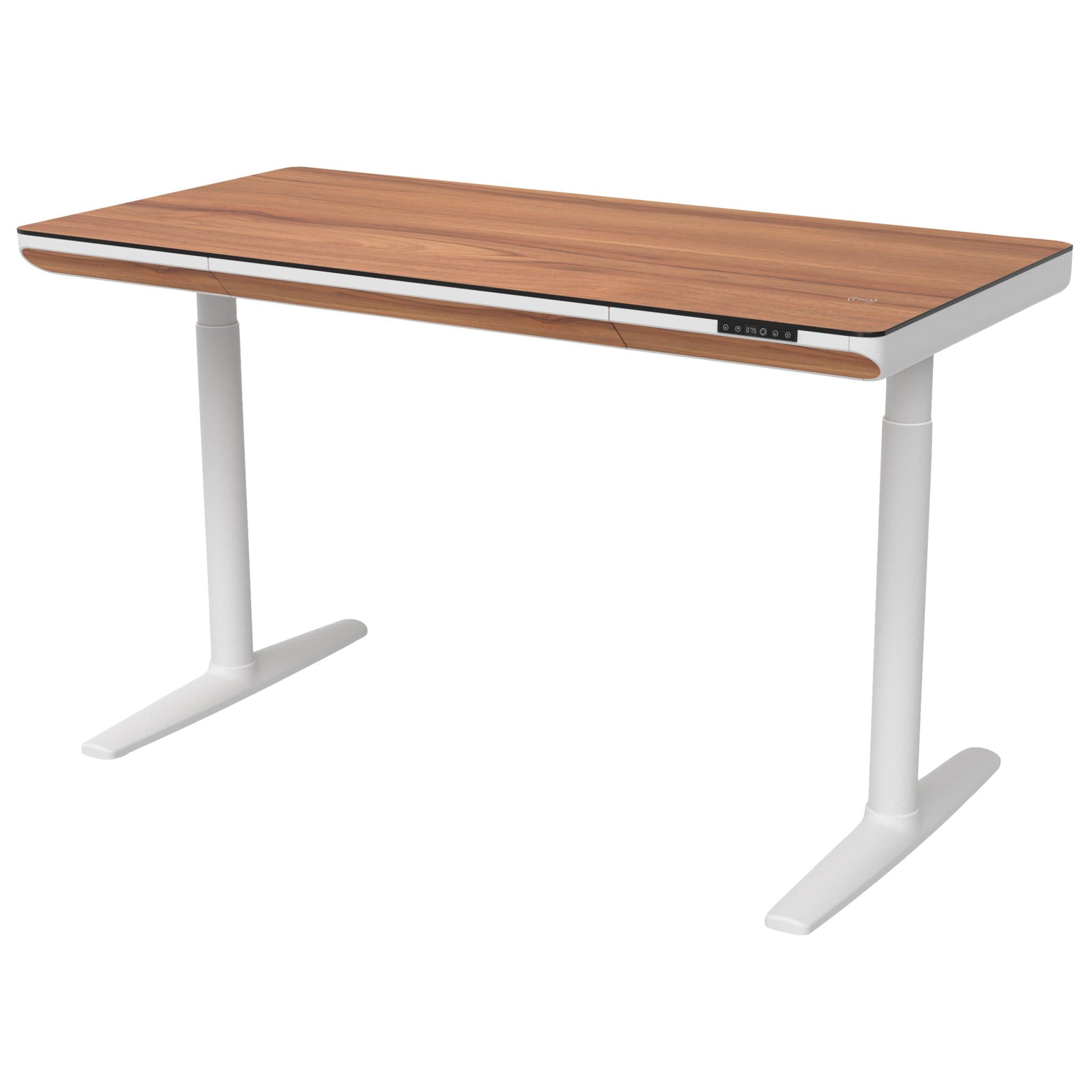 Vero Verstellbarer Schreibtisch - 140x70cm - Walnuss/Weiß