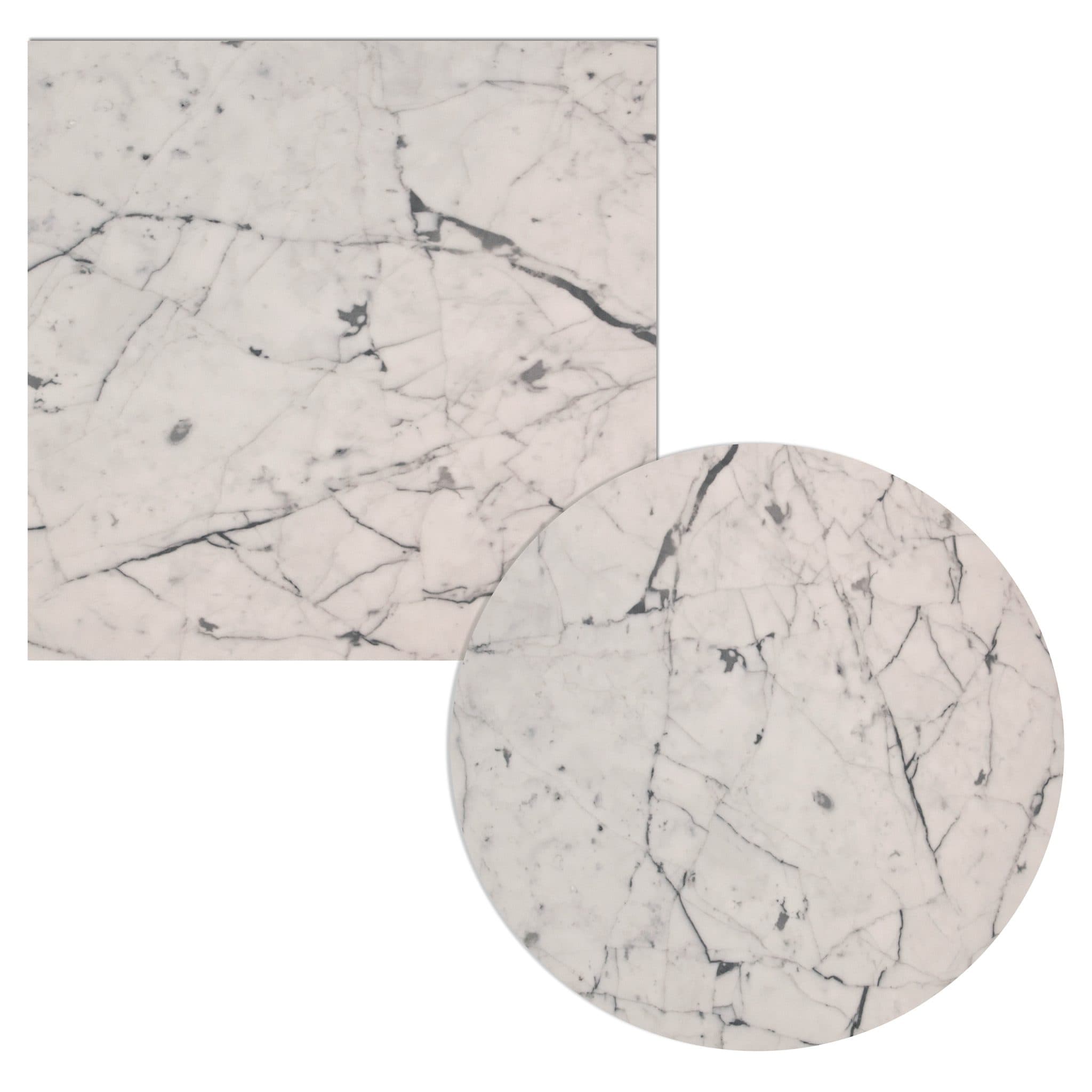 Marmor Tischplatte - Bianco Carerra