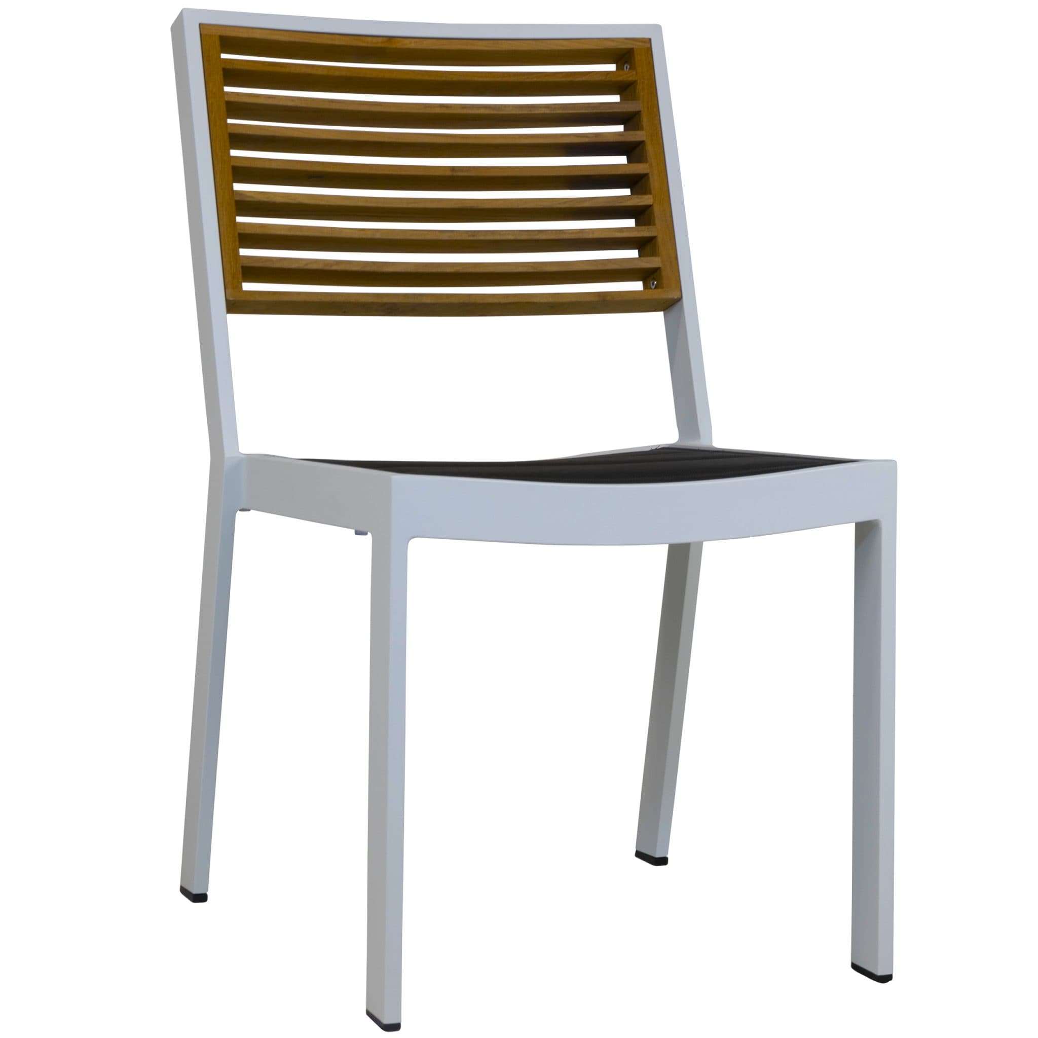 York Dining Stuhl - Weiß/Schwarz