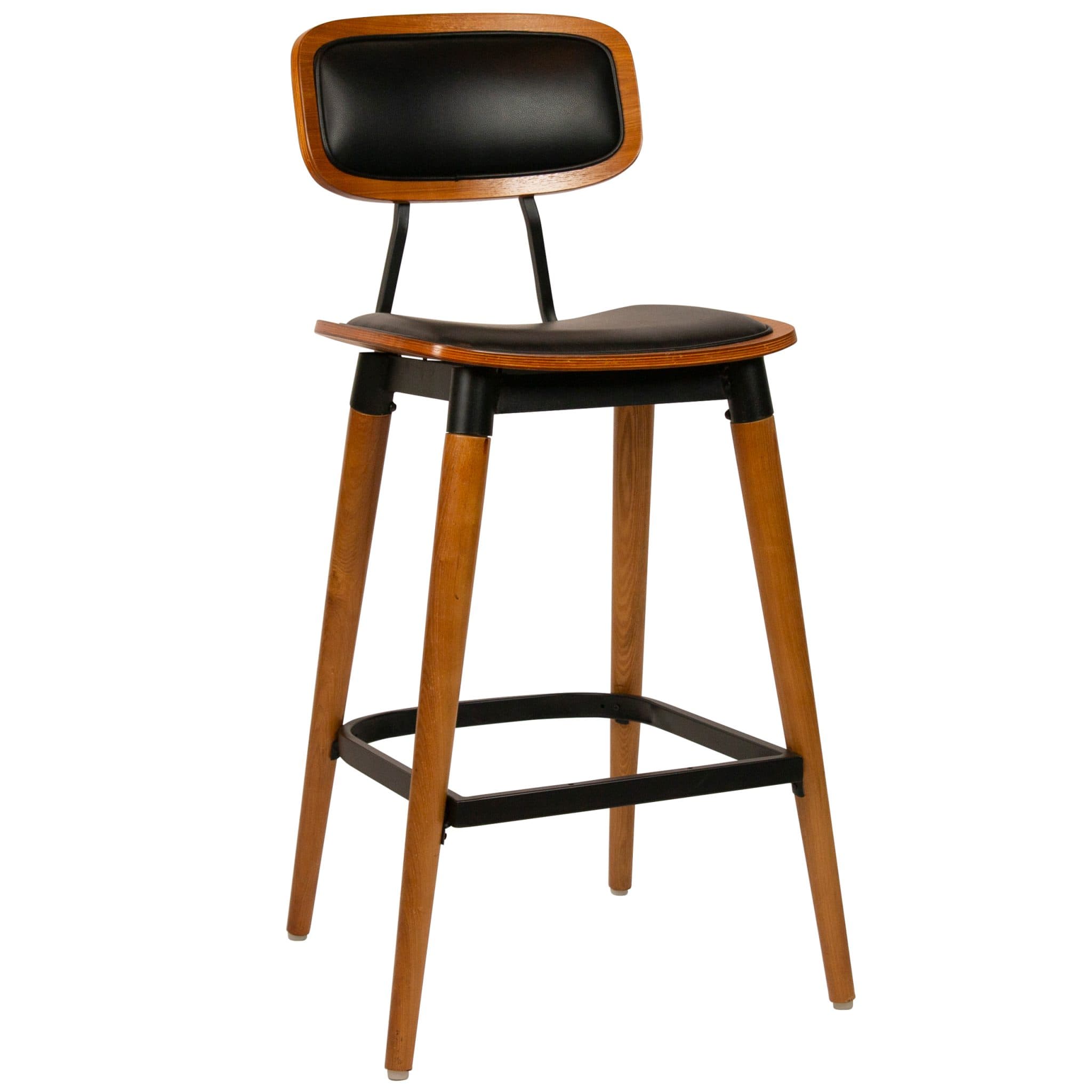 Studo Barhocker - Kunstleder Schwarz