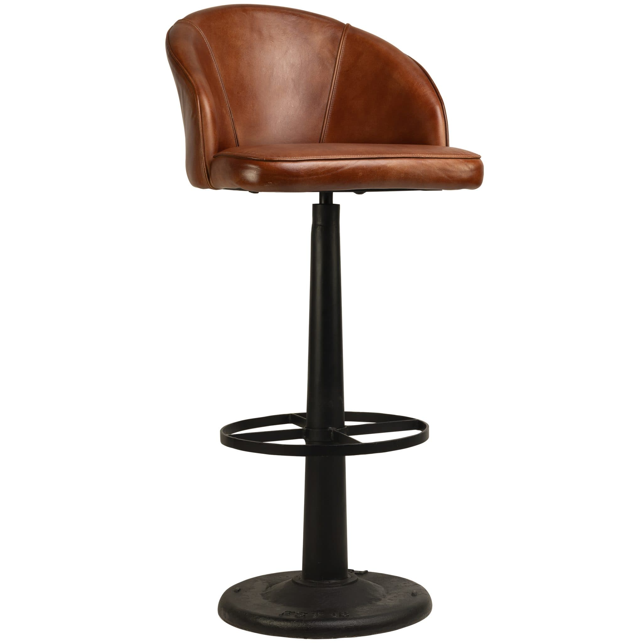 Rayce Barhocker - Metall/Leder