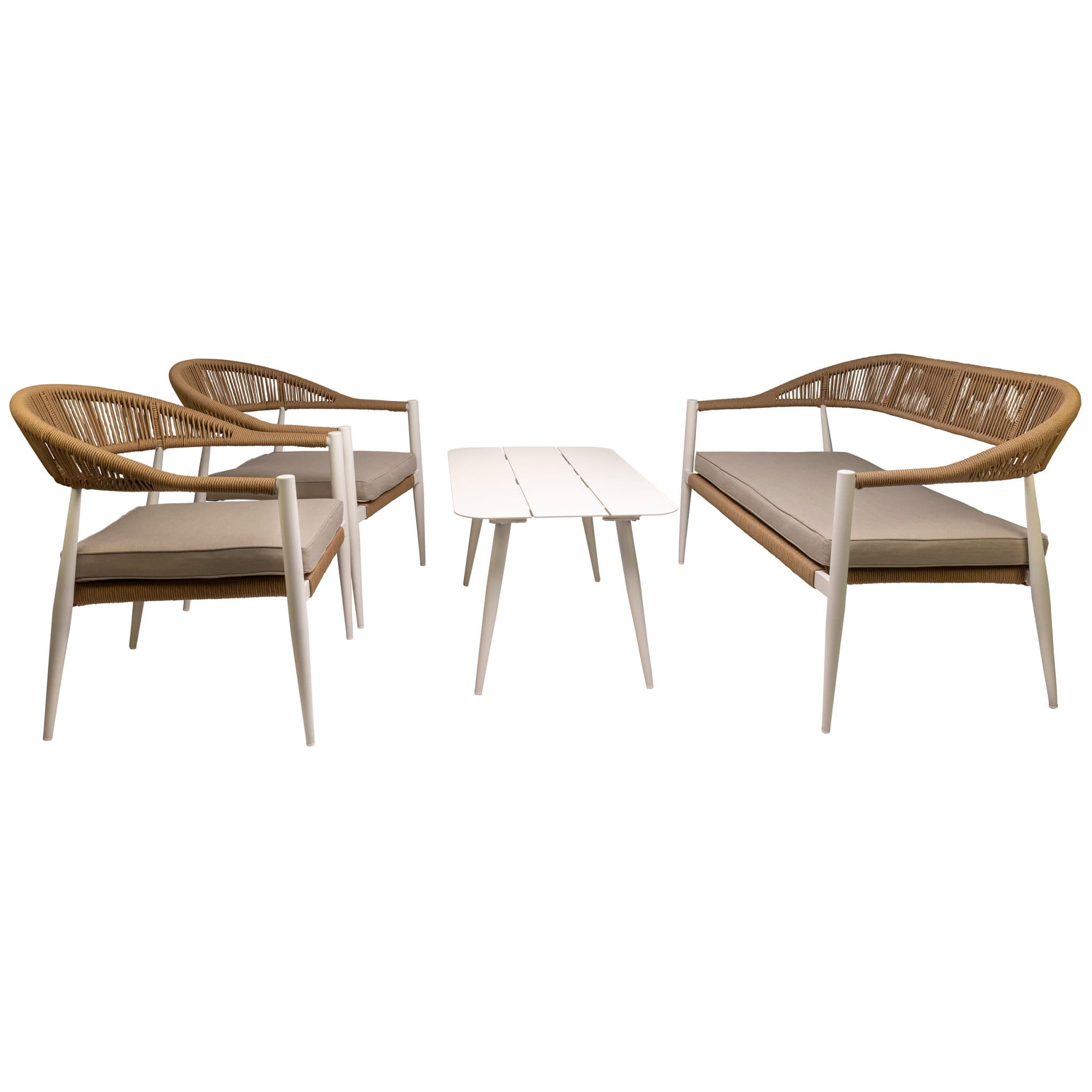 Jonah Lounge Set - Weiß/Natural