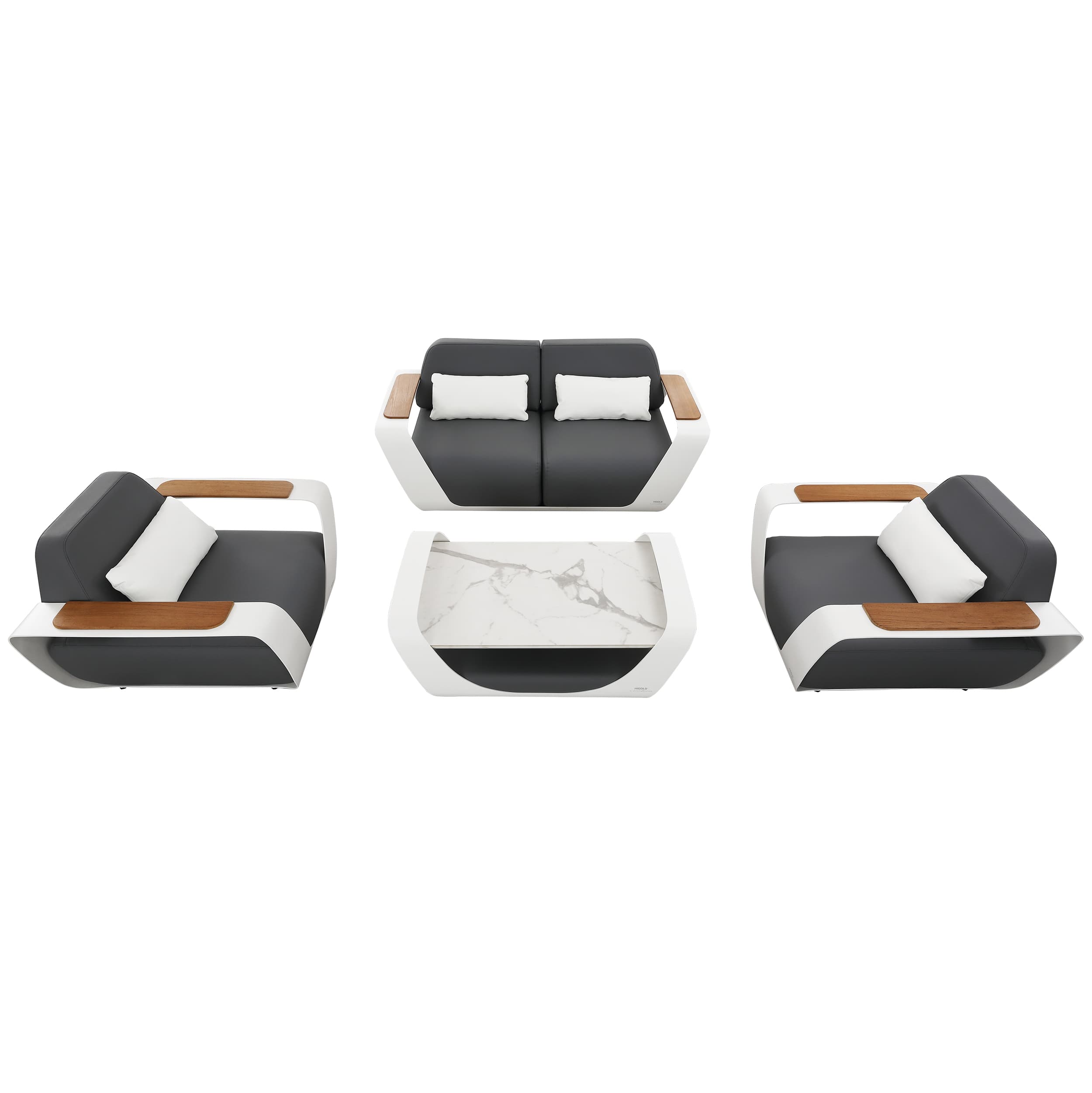 Onda Loungeset Kunstleder | 4-teilig