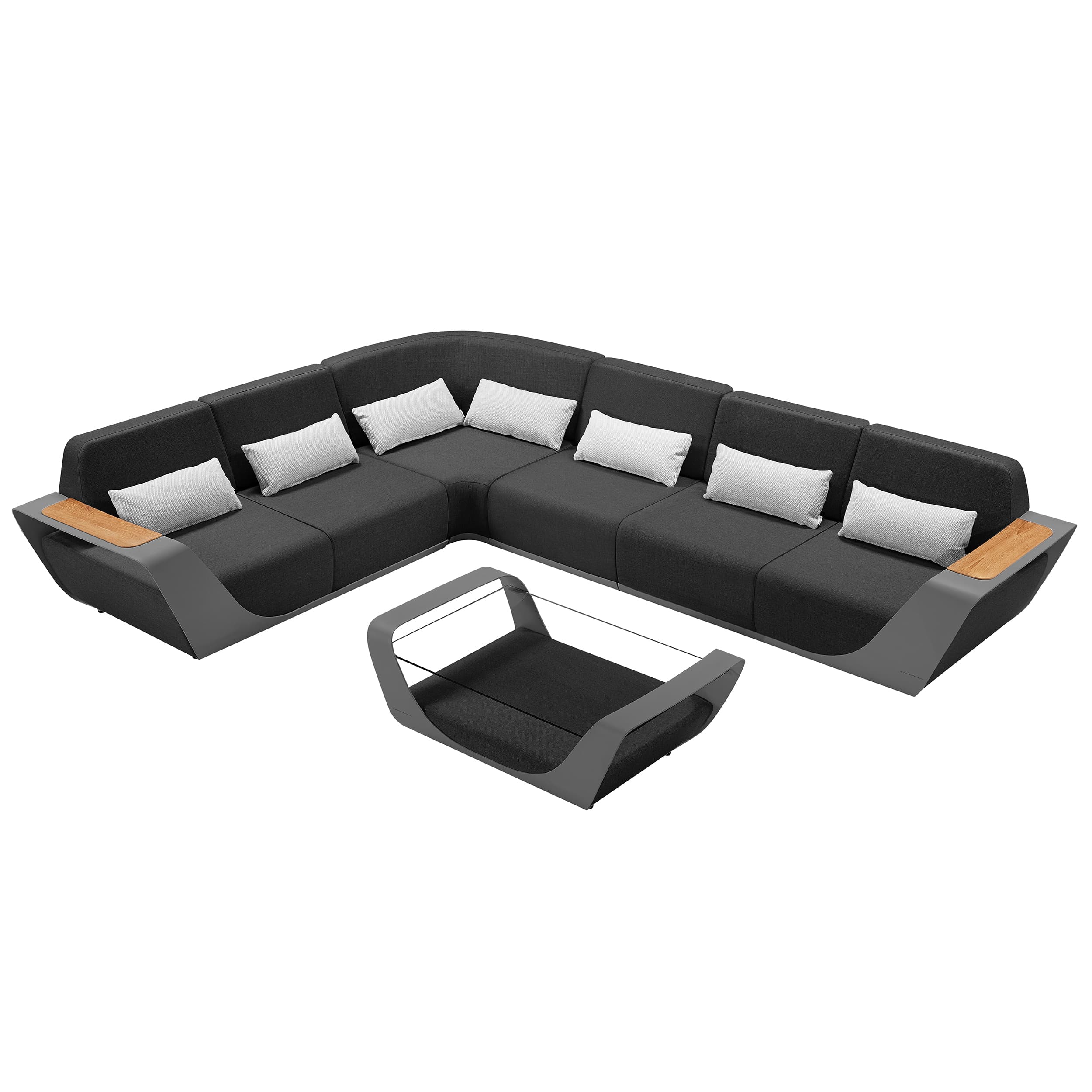 Onda Ecklounge Schwarz | 5-teilig