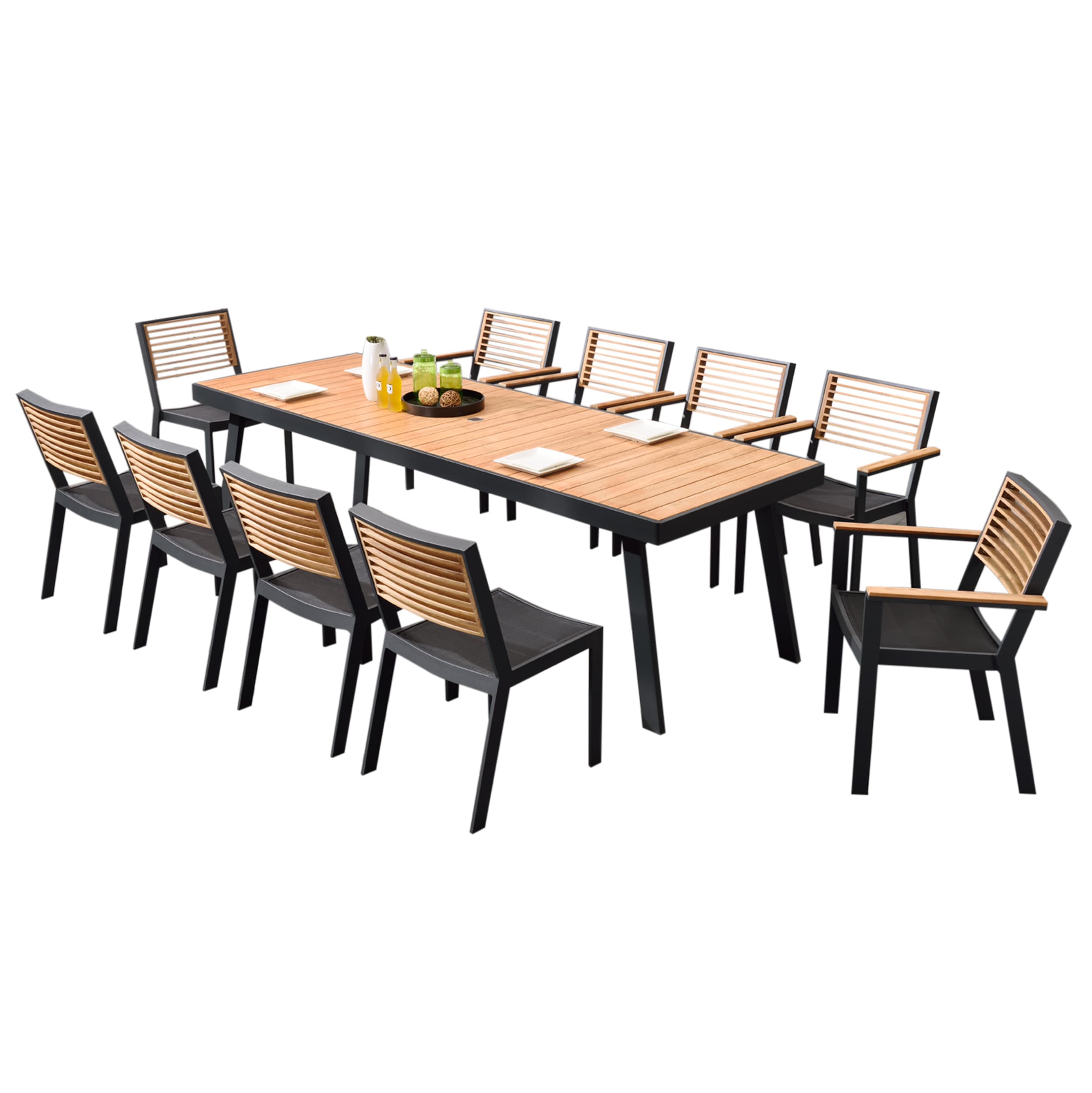 York Dining Schwarz Schwarz | 11-teilig