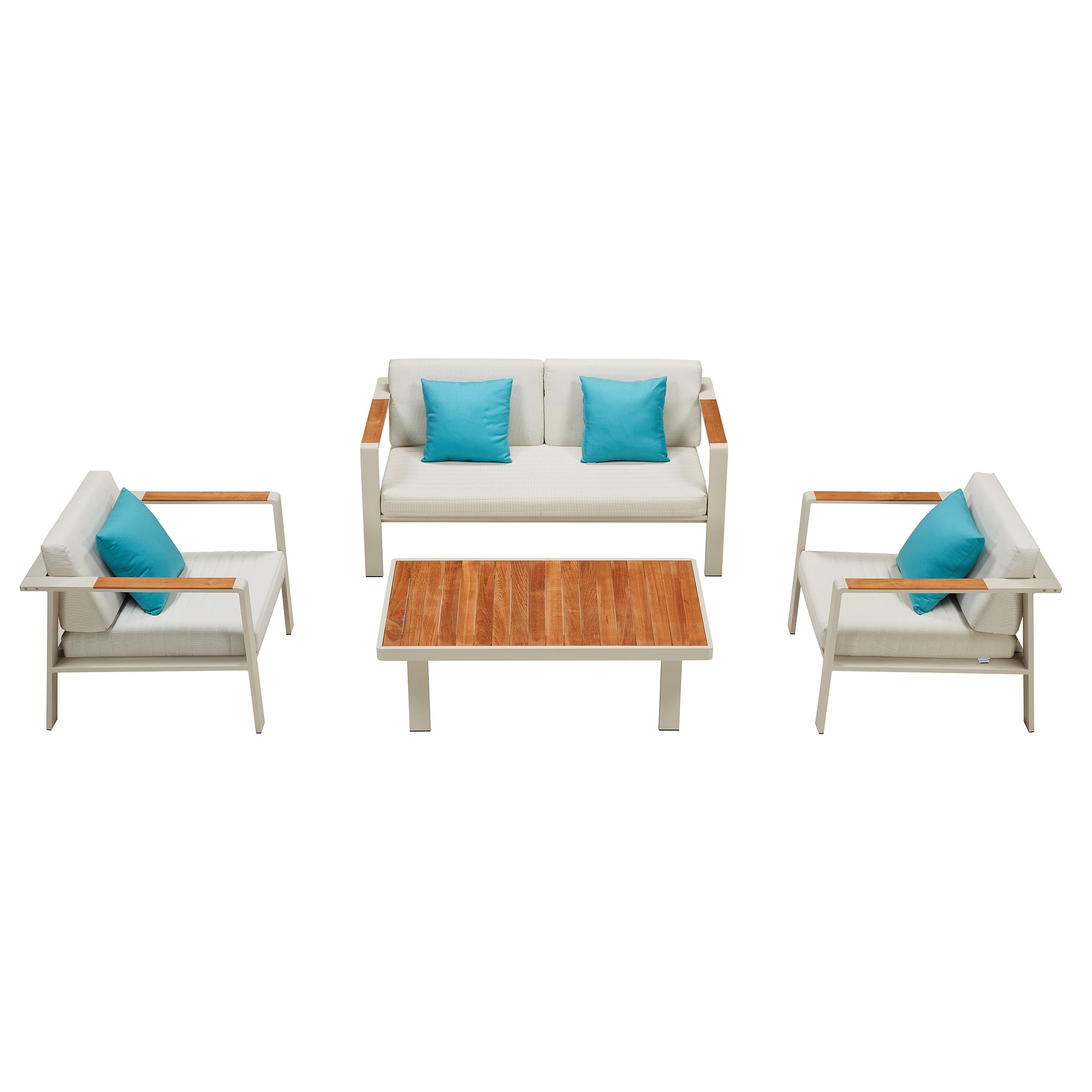 Nofi Lounge Set - Taupe | 2-Sitzer