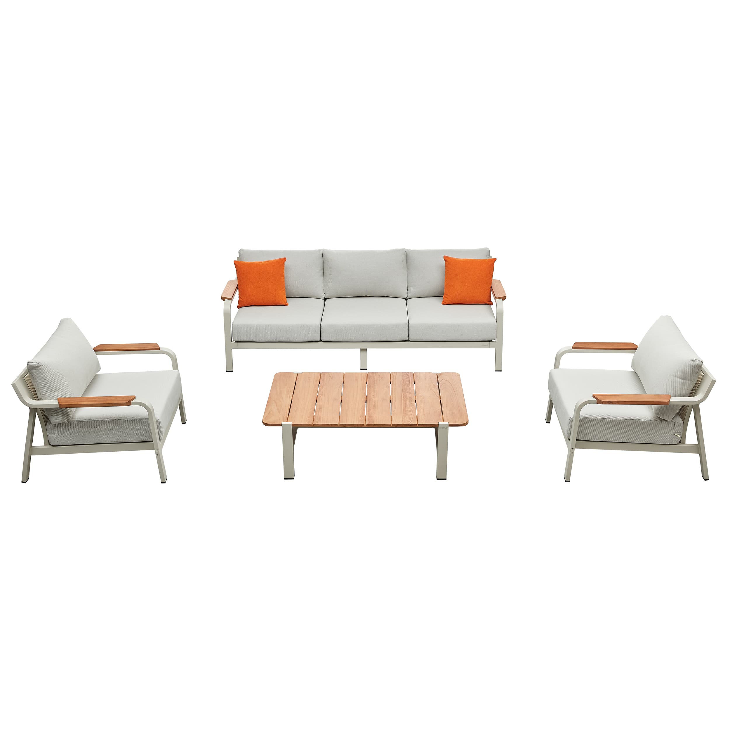 Visconti Lounge Set – Taupe | 3-Sitzer