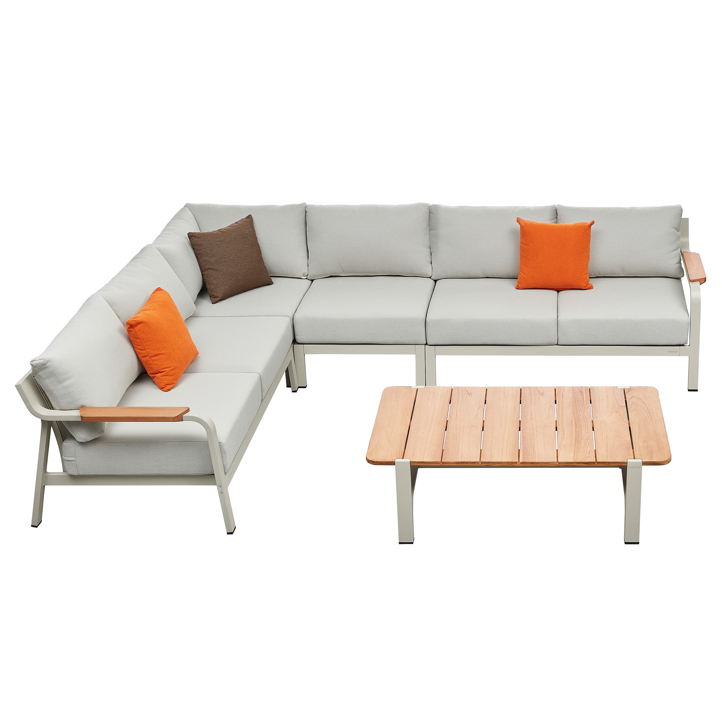 Visconti Ecklounge - Taupe | 6-teilig