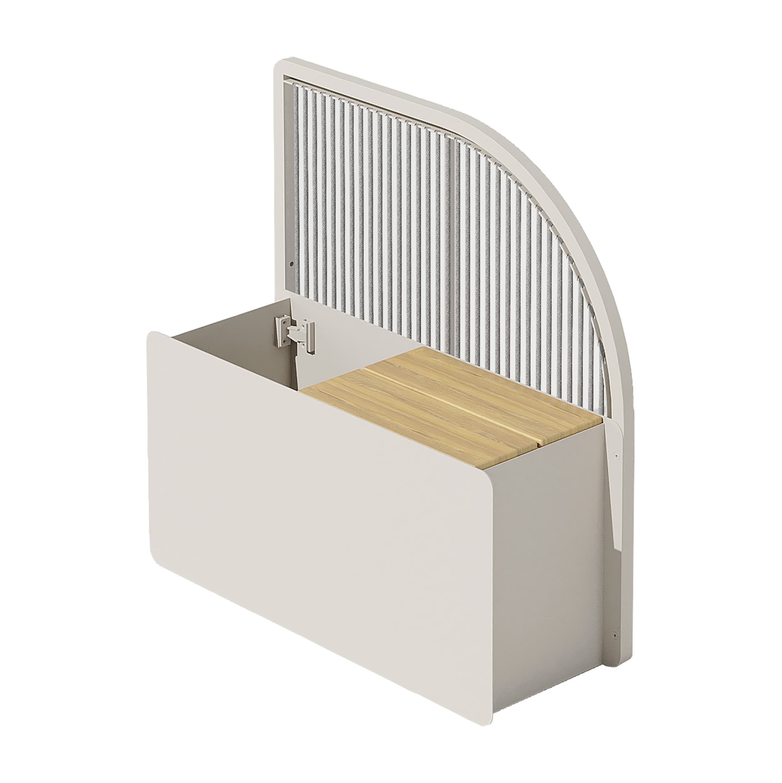 Lilia Pflanzenhalter Niedrig - Rechts - Taupe