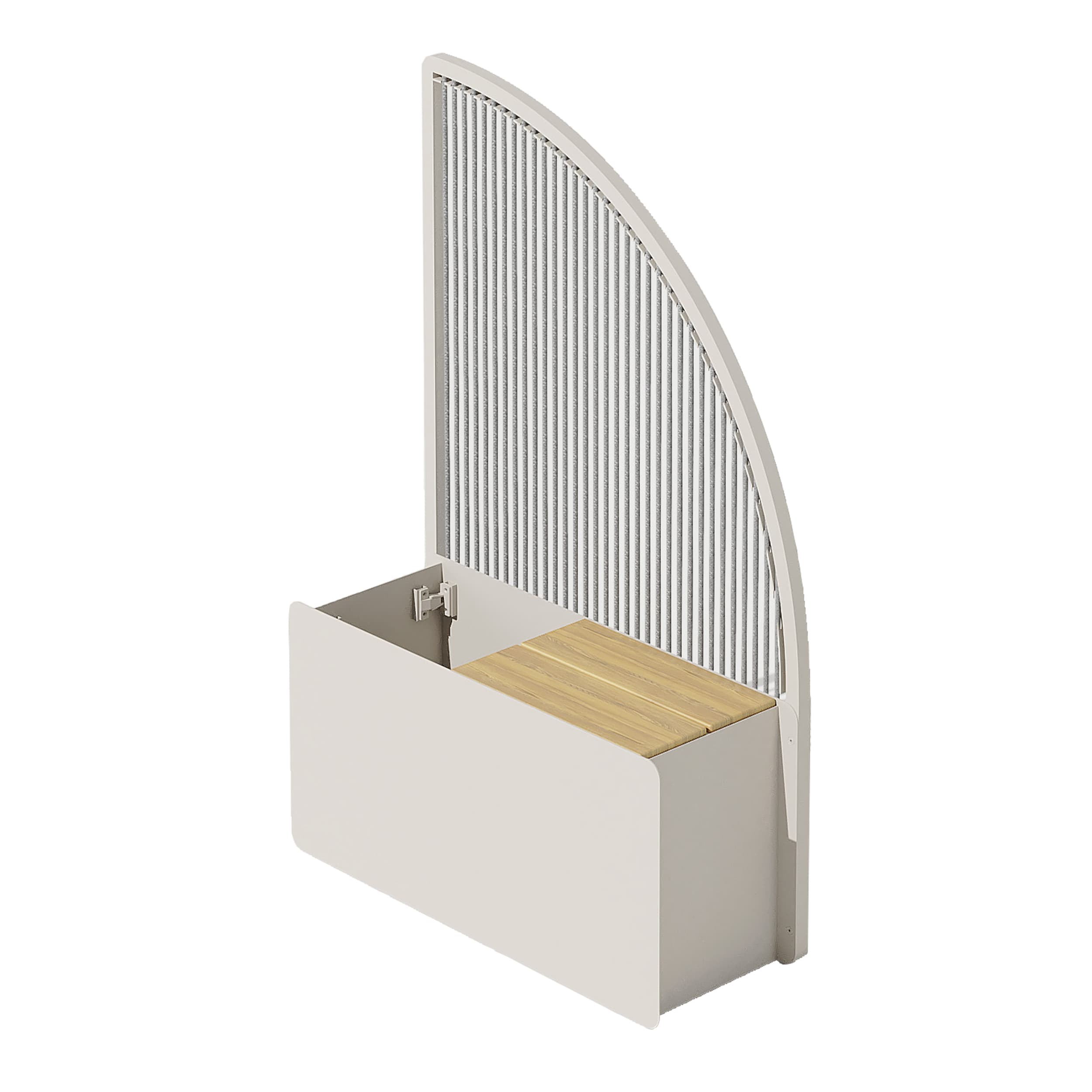 Lilia Pflanzenhalter Hoch - Rechts - Taupe