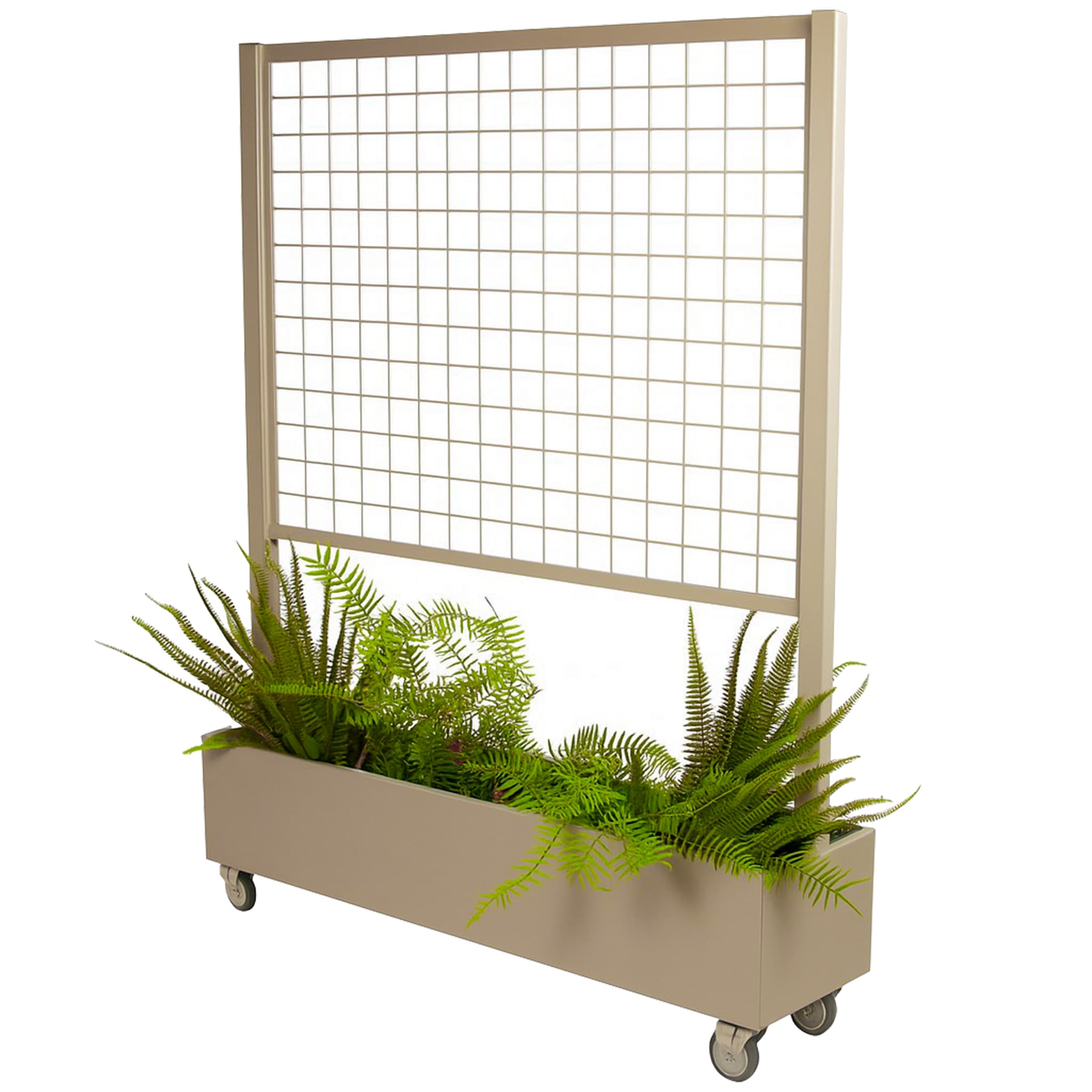 Mobiler Terrassenschirm – Maschengewebe – Sand