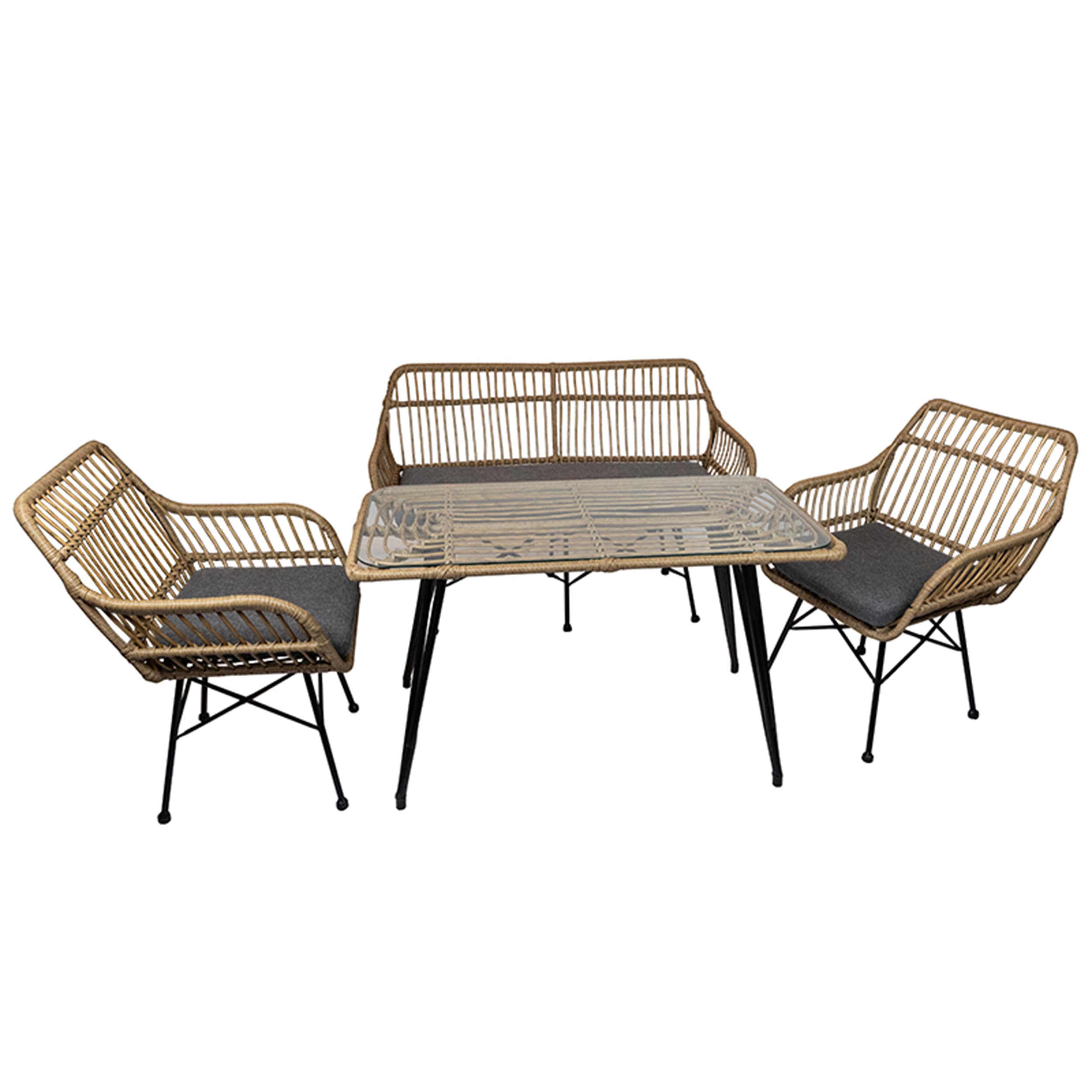 Rhea Lounge Set - Natural | 4-teilig