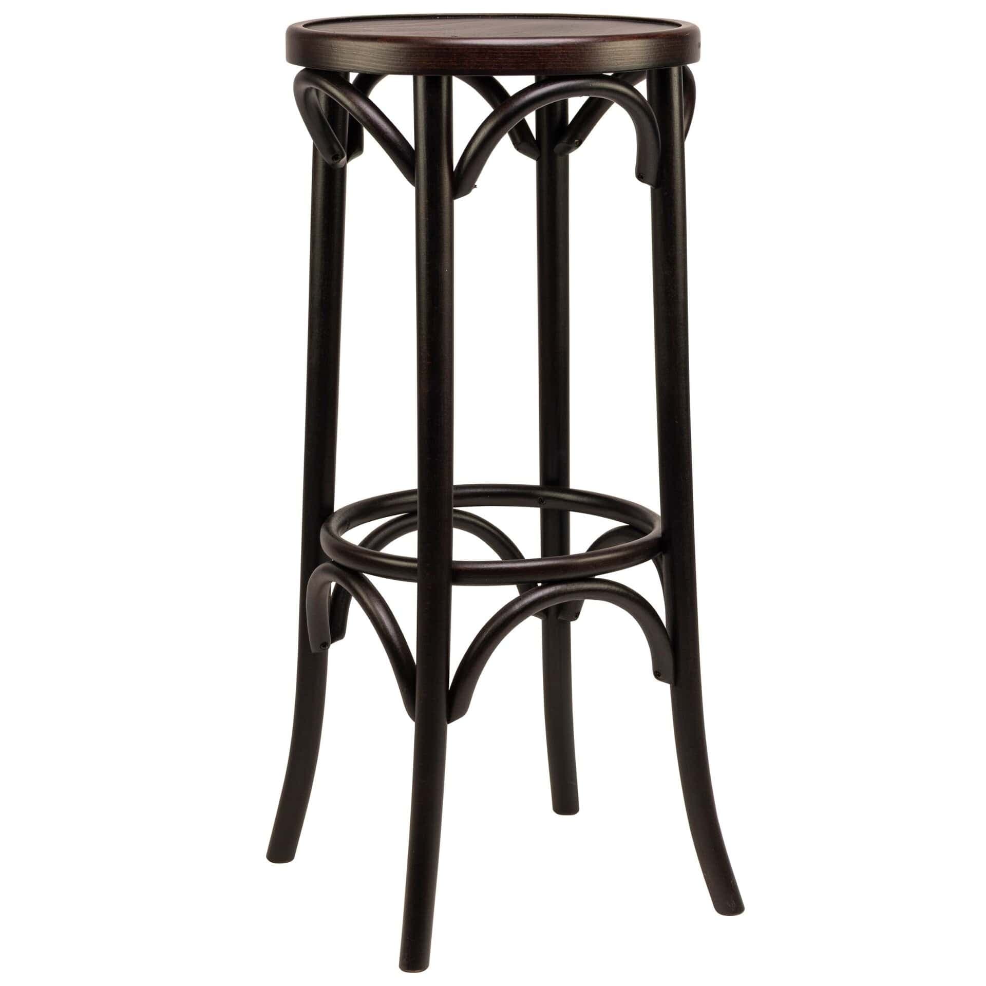 Oldenburg Barhocker - Holz Walnussbraun