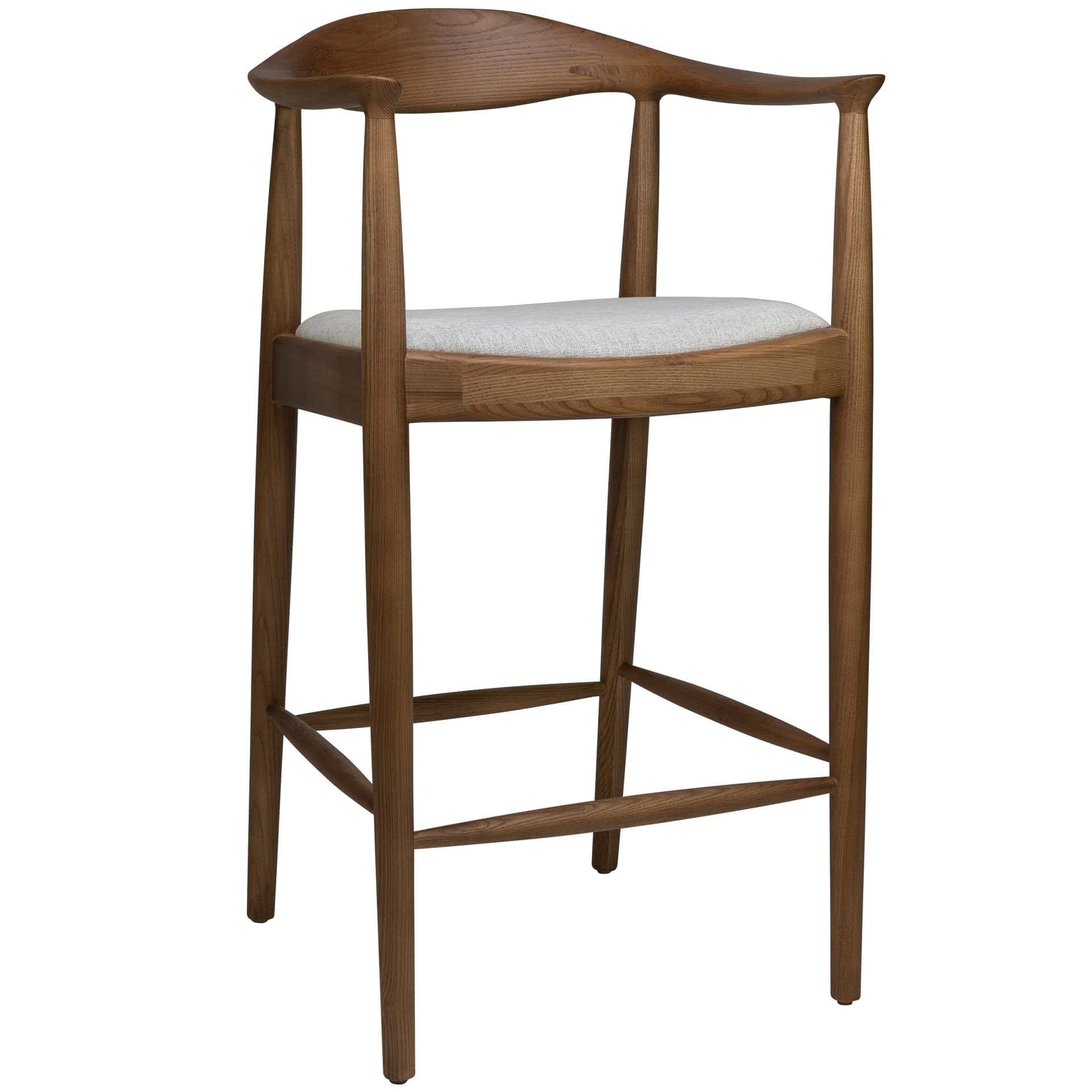 Nordic Barhocker Niedrig - Eschenholz - Beige