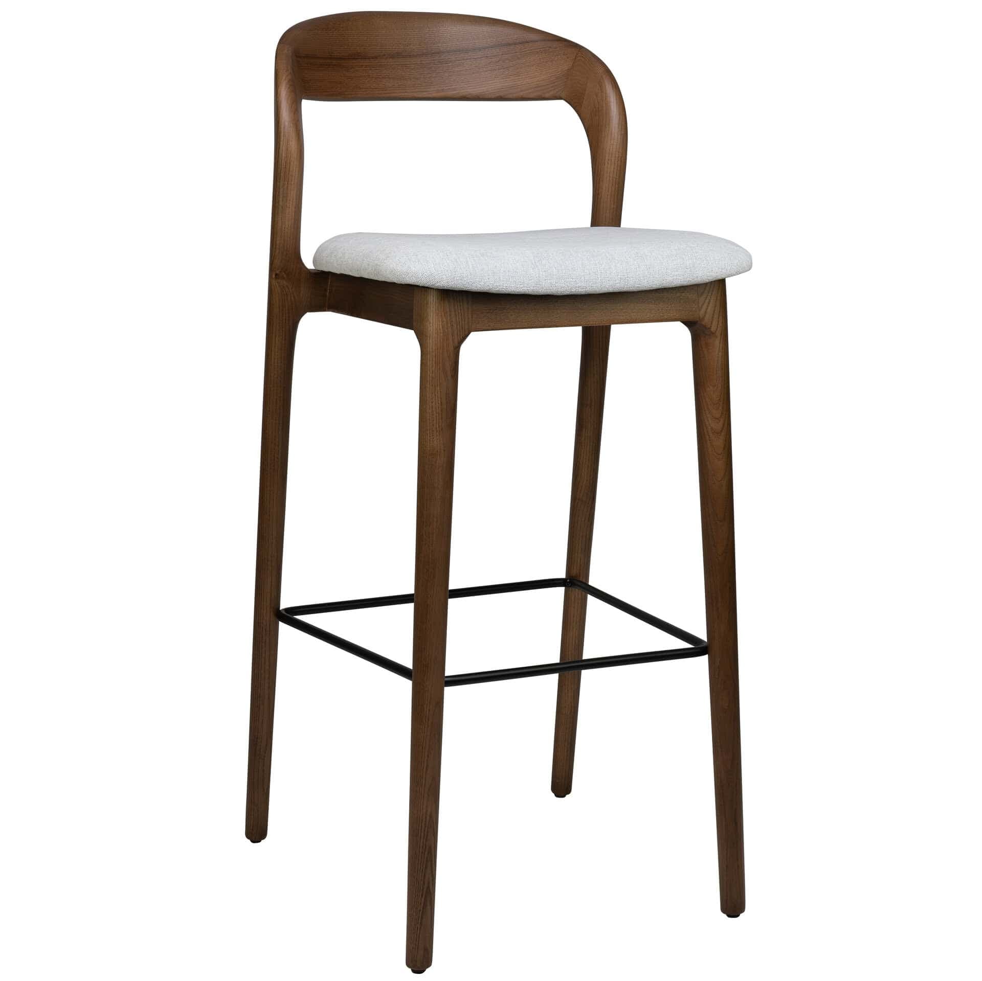 Zenn Barhocker - Eschenholz - Beige