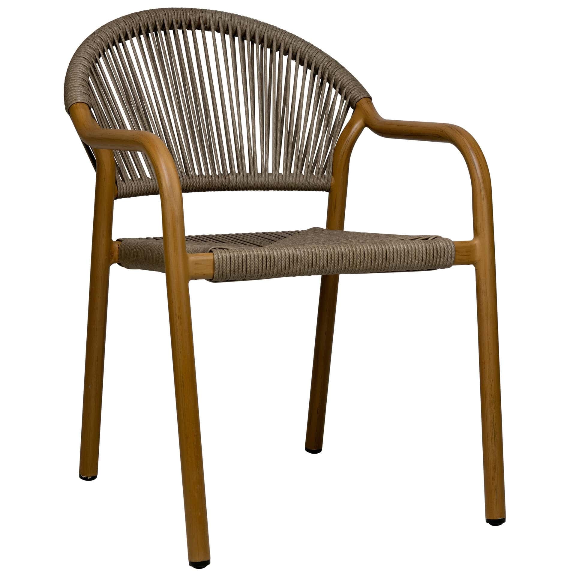 Farina Terrassenstuhl - Taupe/Natural